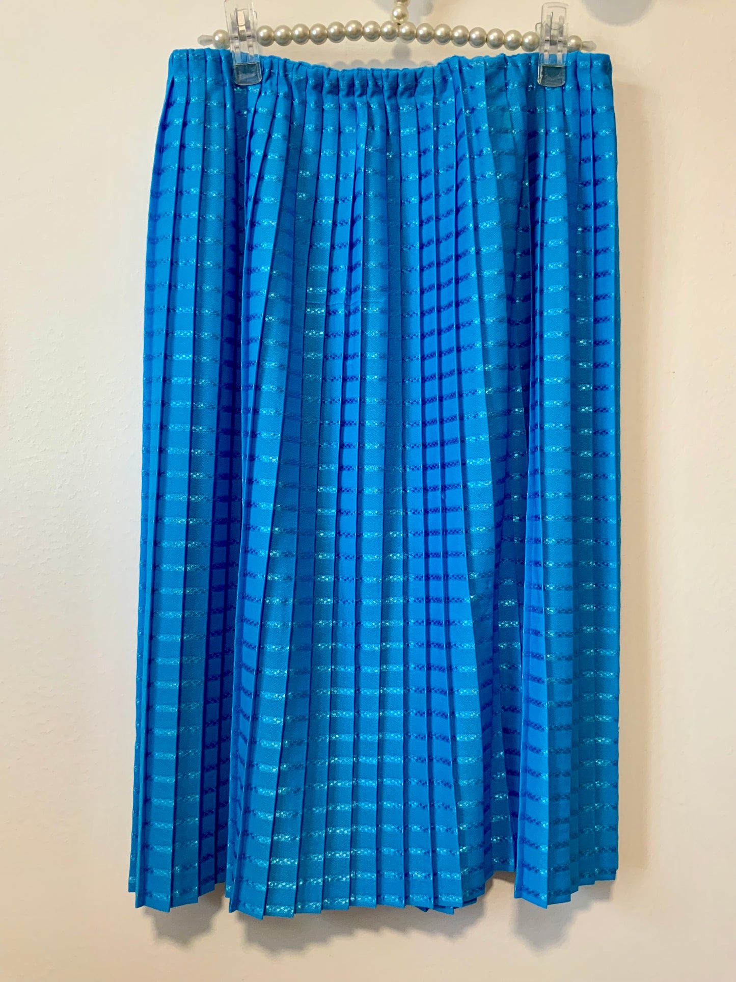 Jupe plissée bleue Vintage 1980/90