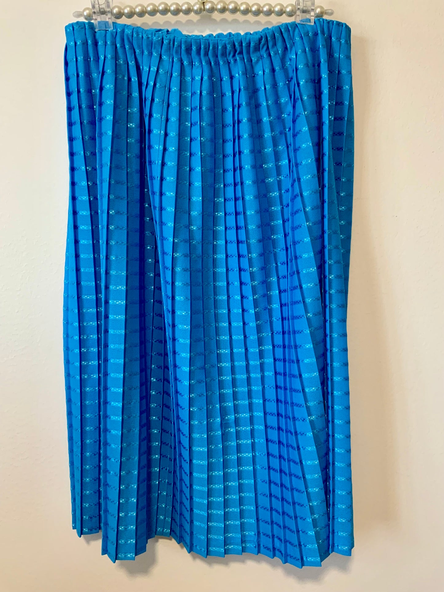 Jupe plissée bleue Vintage 1980/90