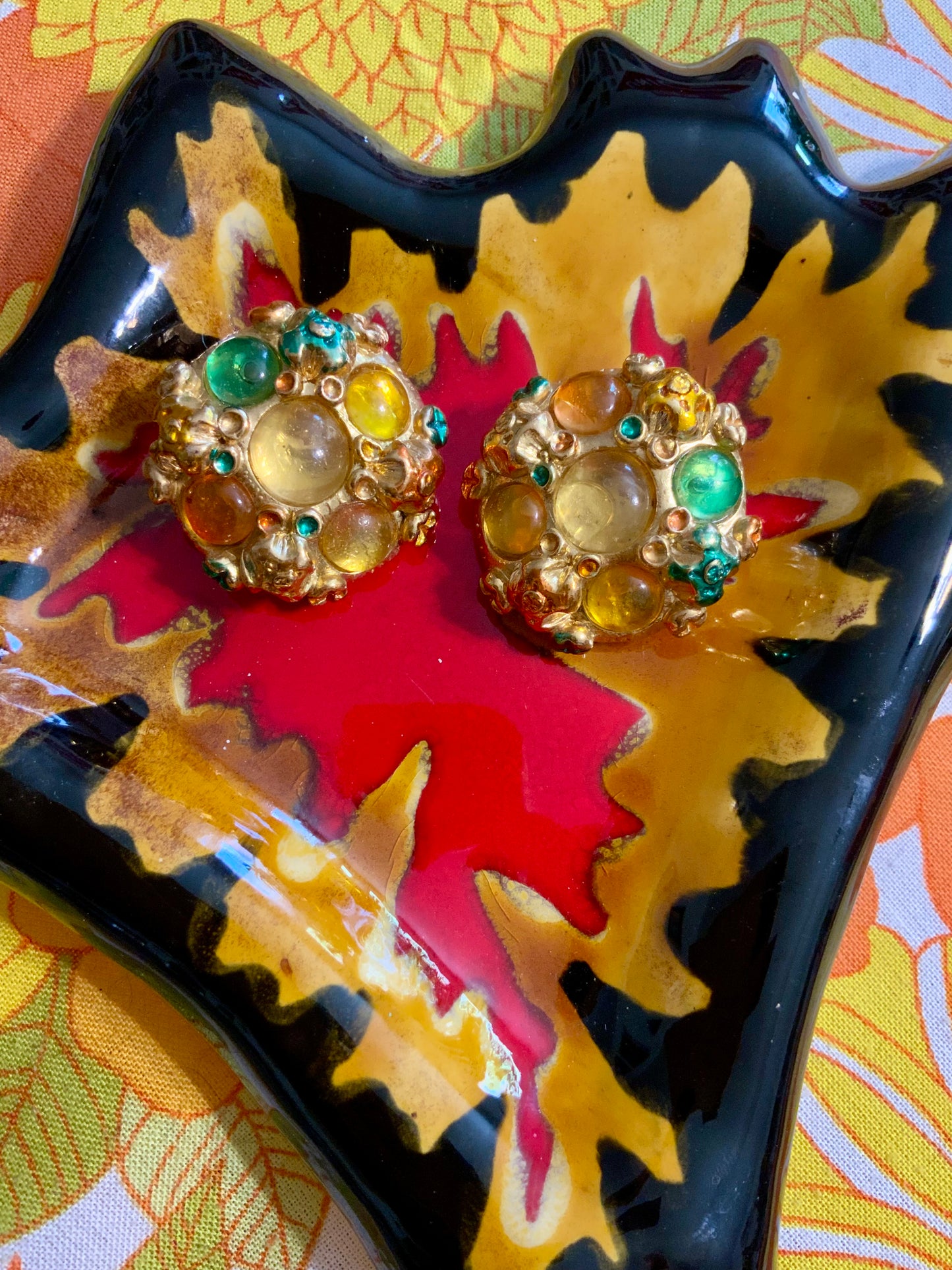 Superbes boucles d’oreilles Jacky de G France Paris Vintage
