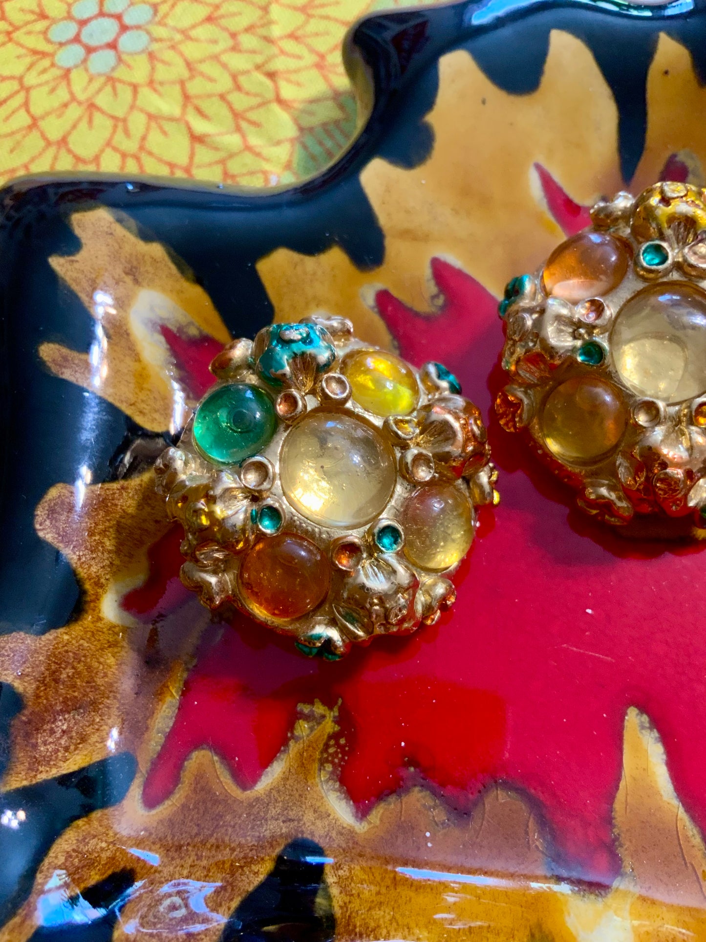 Superbes boucles d’oreilles Jacky de G France Paris Vintage