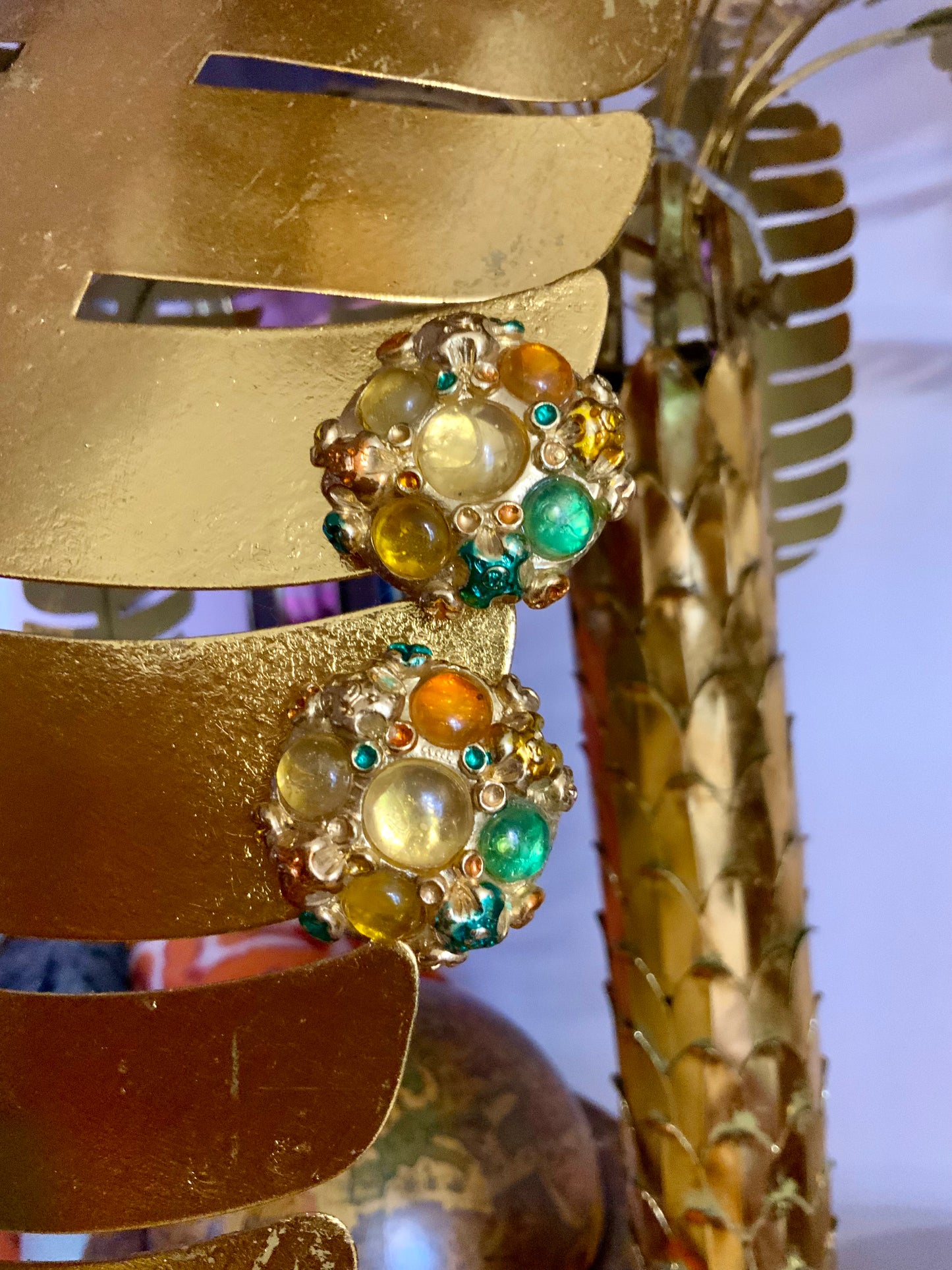 Superbes boucles d’oreilles Jacky de G France Paris Vintage