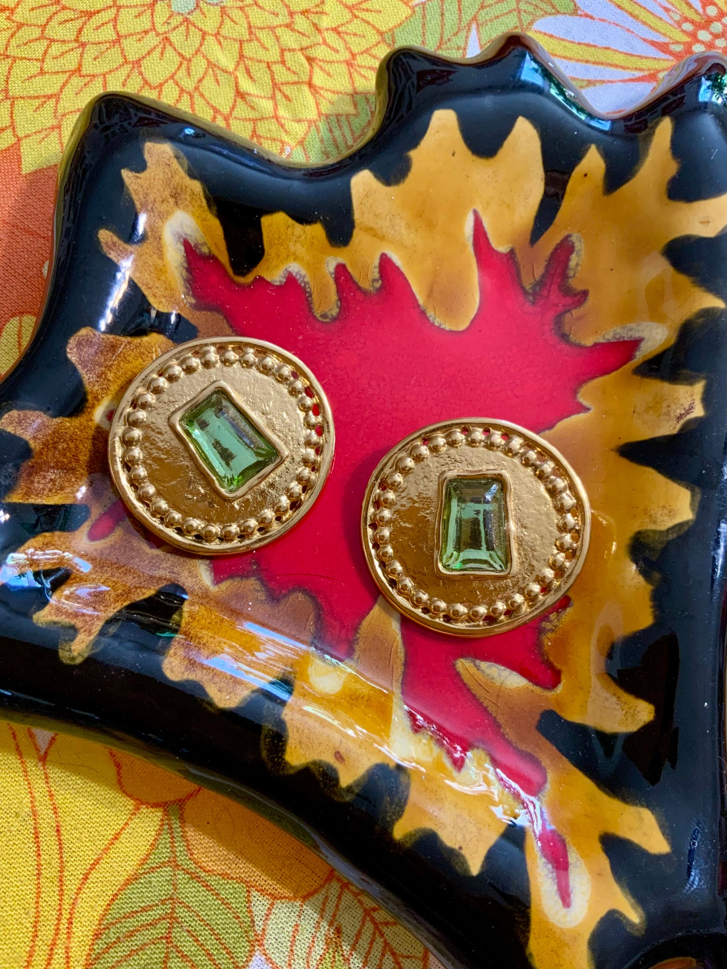 Boucles d’oreilles Vintage 1990 de la maison JL Scherrer Paris - Signées
