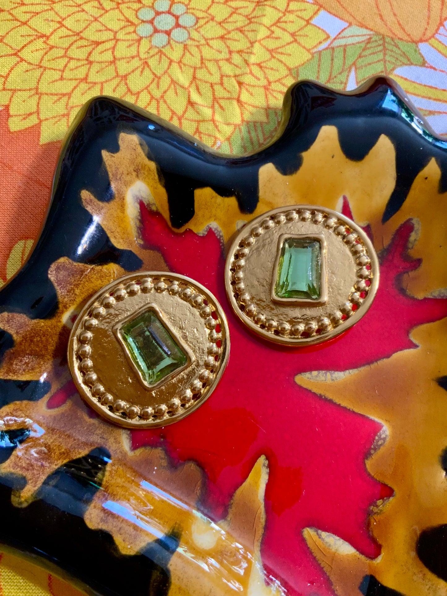Boucles d’oreilles Vintage 1990 de la maison JL Scherrer Paris - Signées