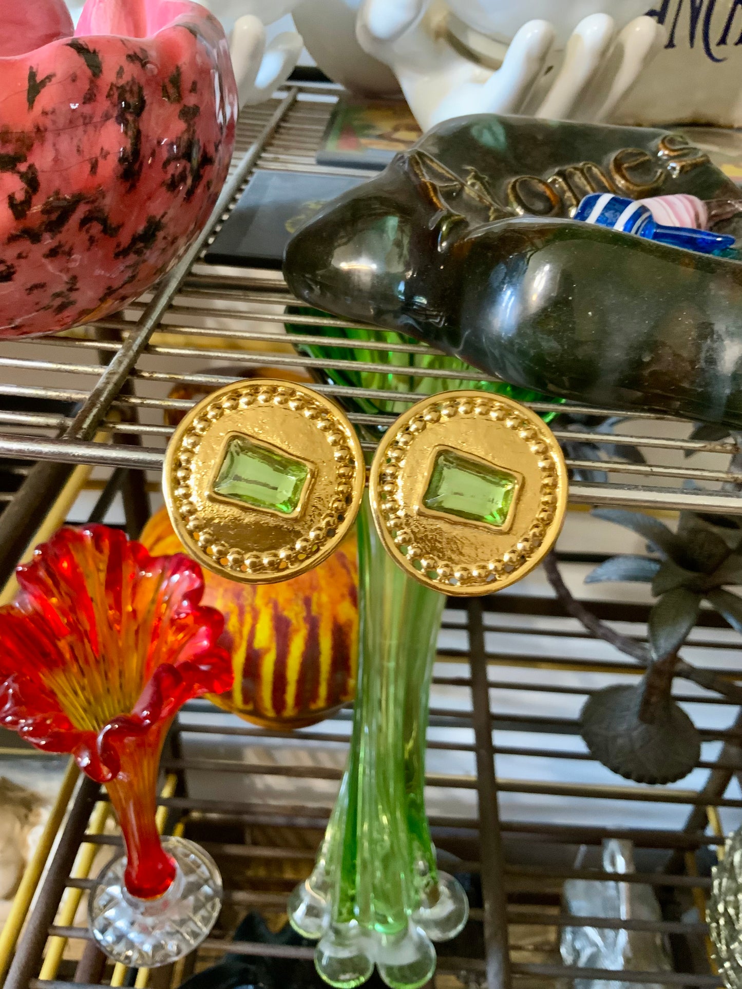Boucles d’oreilles Vintage 1990 de la maison JL Scherrer Paris - Signées