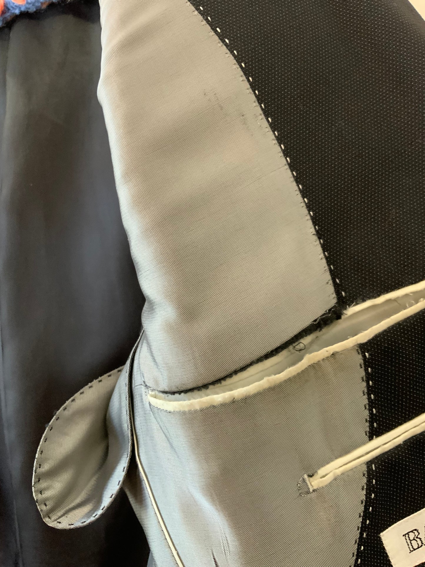 Veste Blazer noir en soie et laine Balmain