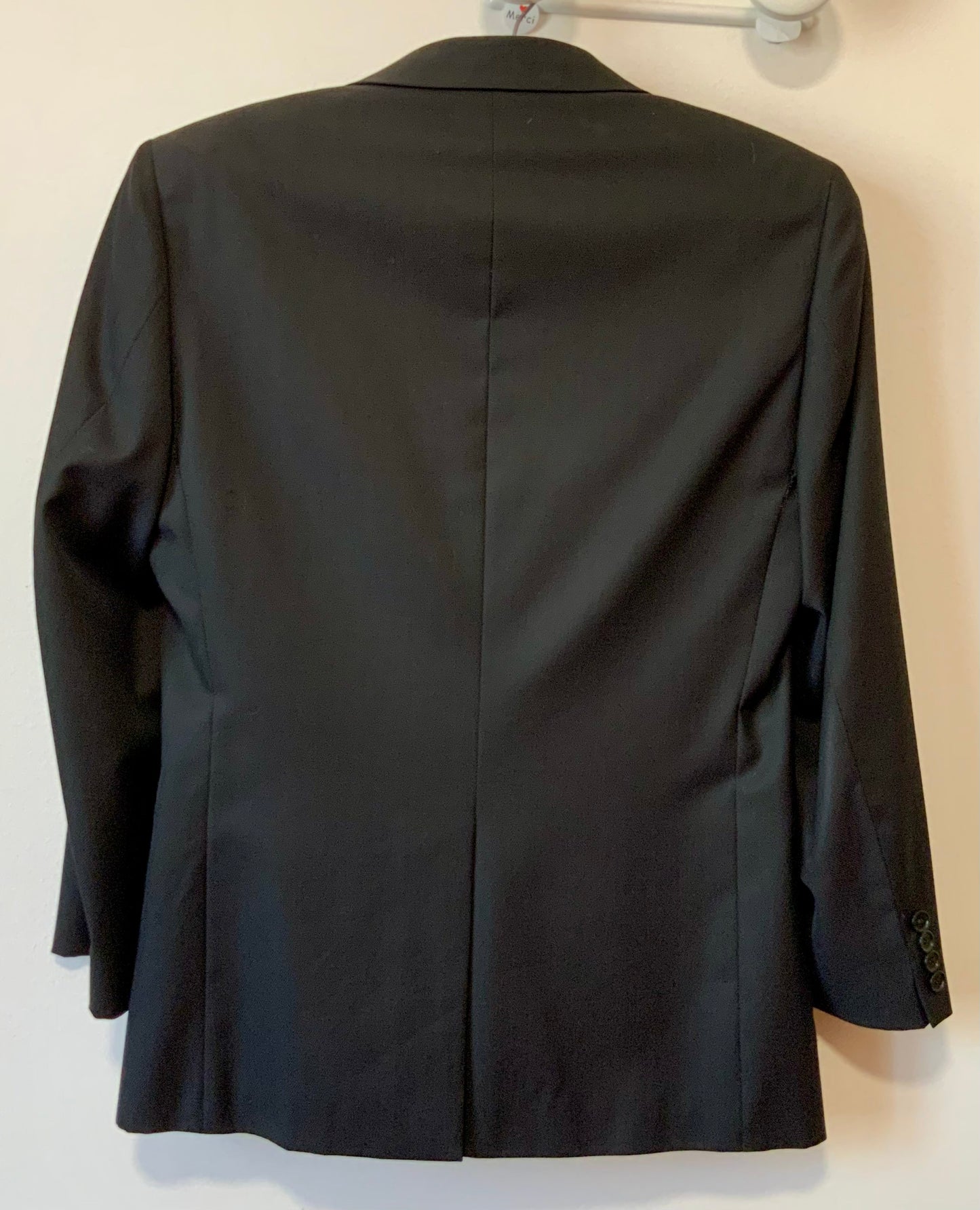 Veste Blazer noir en soie et laine Balmain