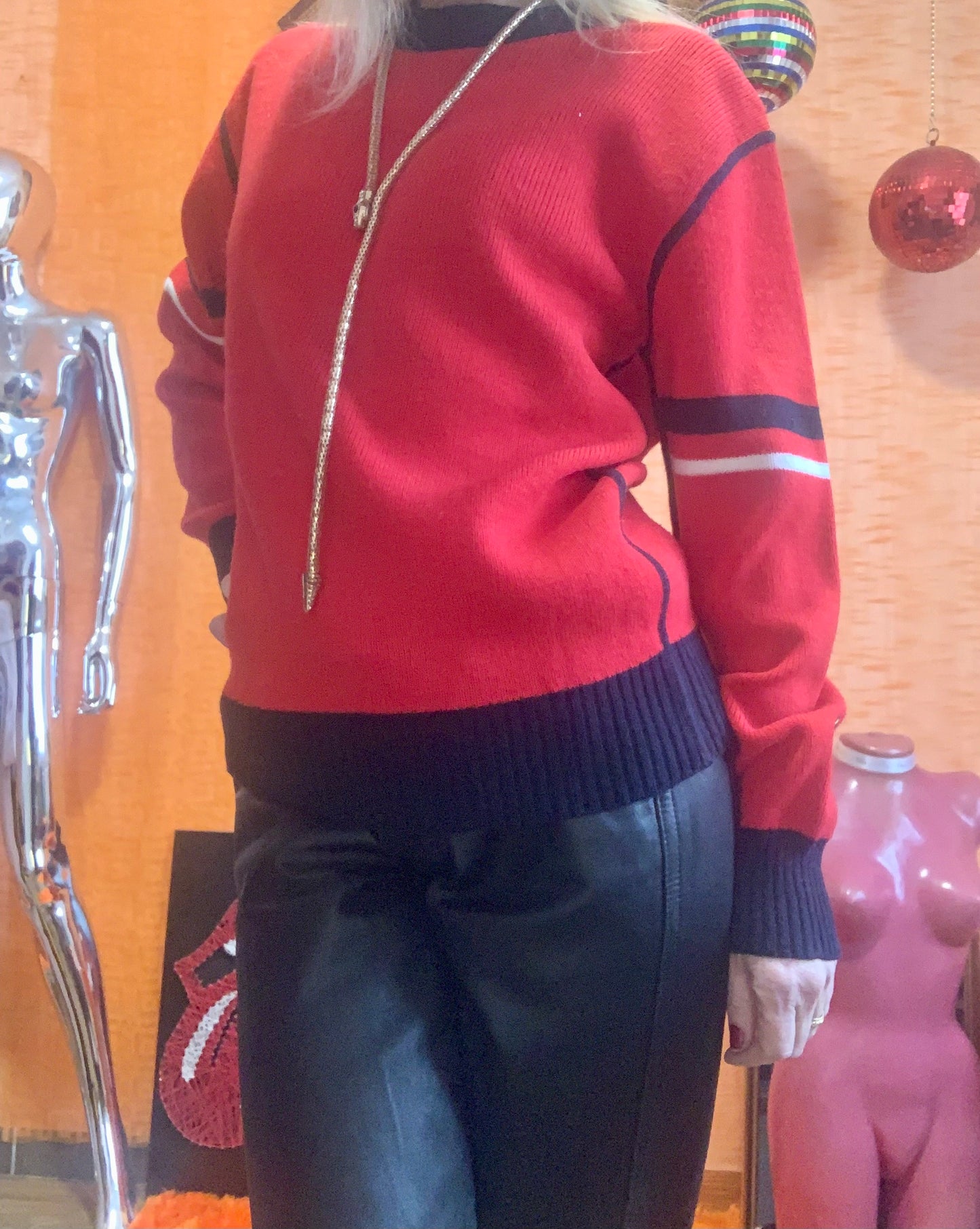 Pull Ski Tricot Vintage 1980