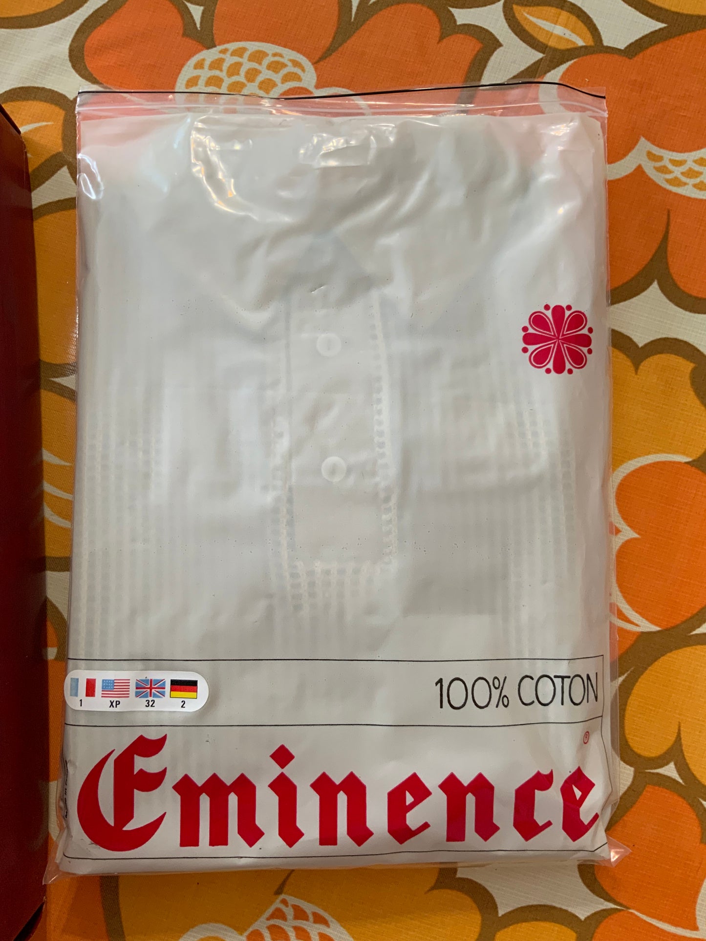 Superbe top polo coton Vintage ajouré Deadstock Neuf Eminence Stylé 1970