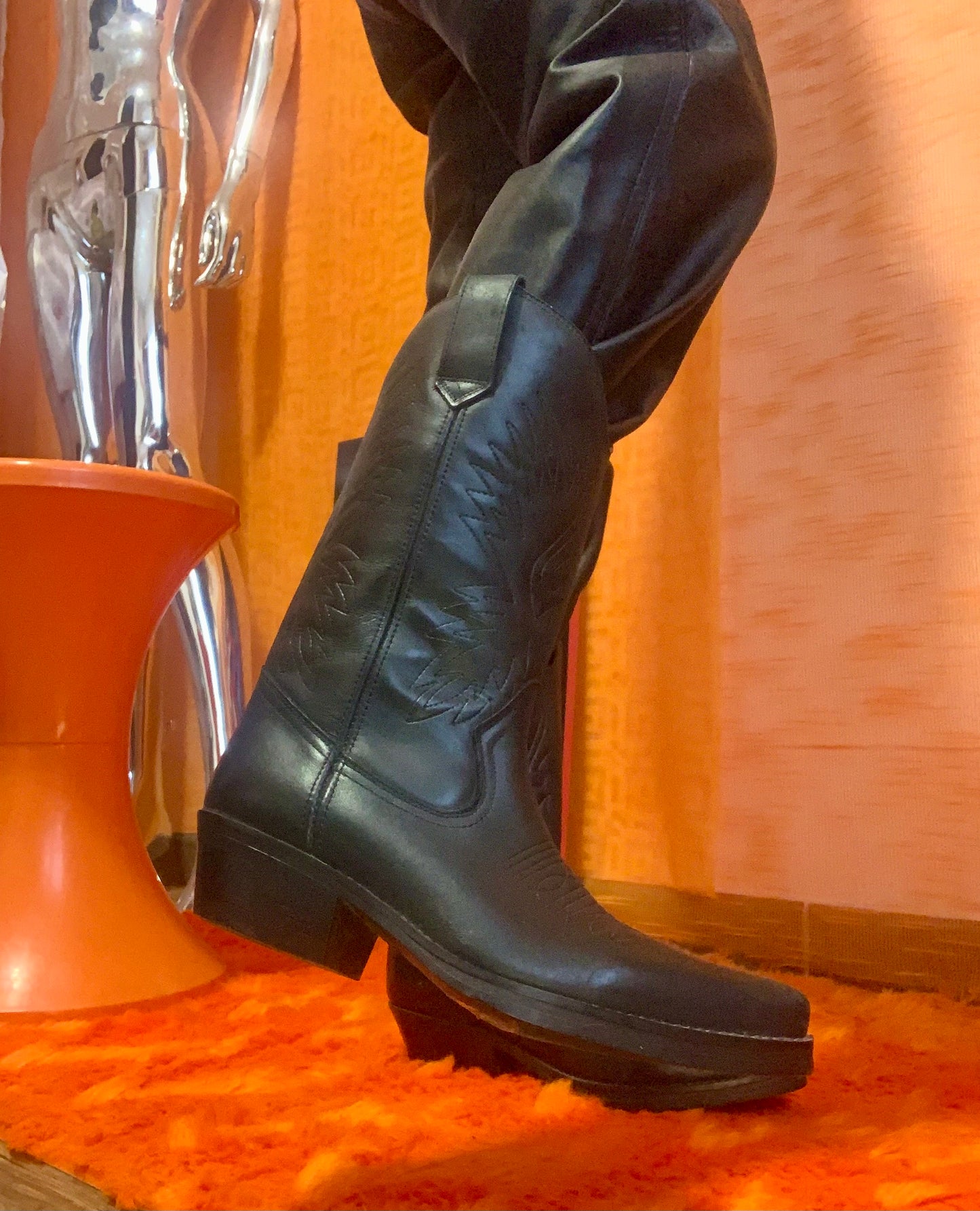 Bottes Santiags Cuir Noir Kentucky’s Western - Spain