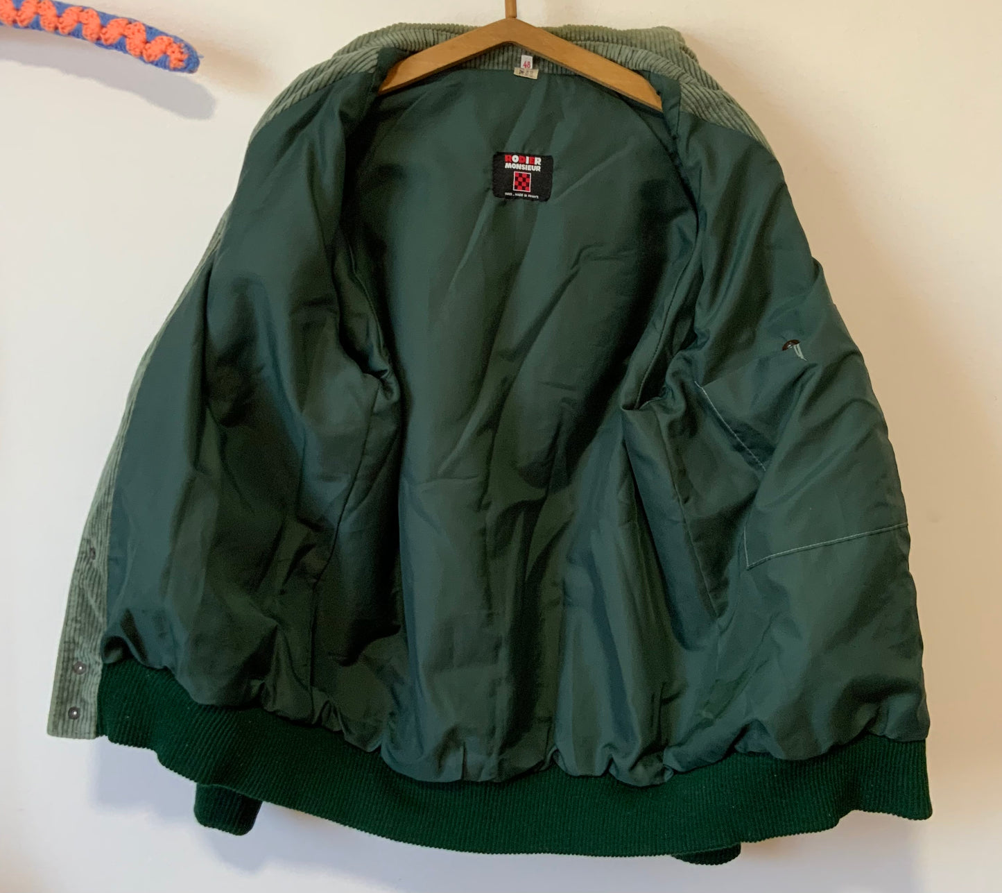 Blouson Velours côtelé Rodier France Vintage Original