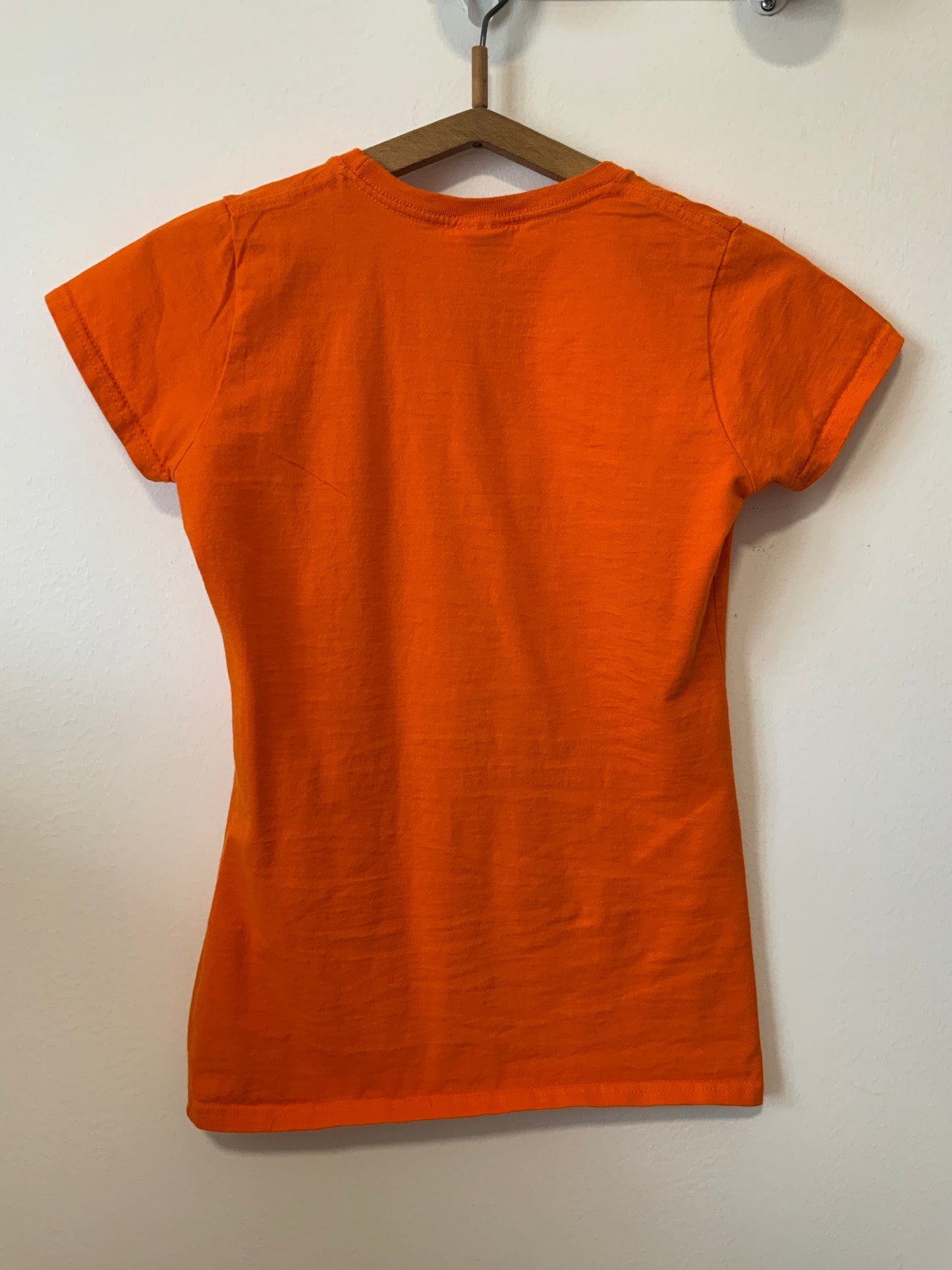 Tee shirt orange 1990 Fruit of the moon Coton - Vintage Orange