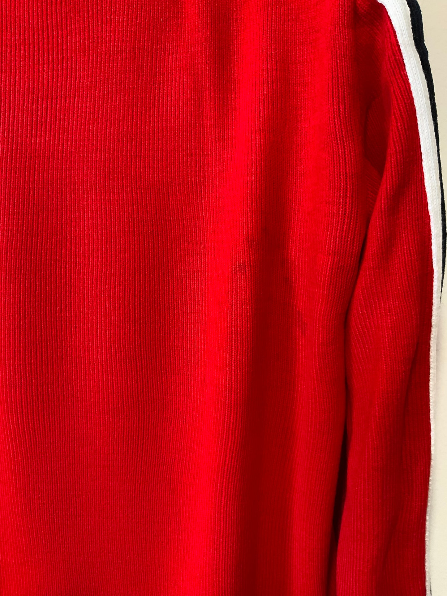 Pull Tricot Vintage 1980 Busnel Ski avec renforts aux manches
