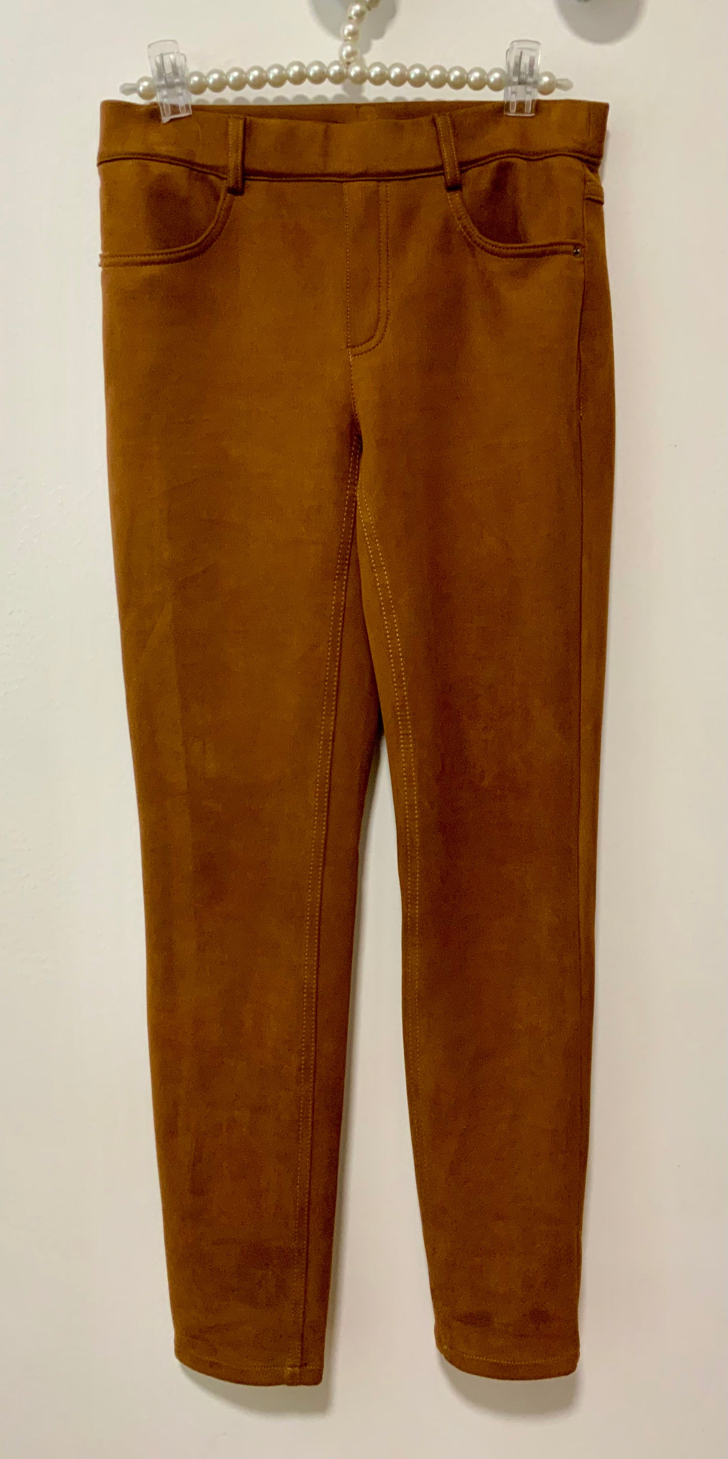 Pantalon Peau de pêche Aspect Daim Camel Peter Hahn France