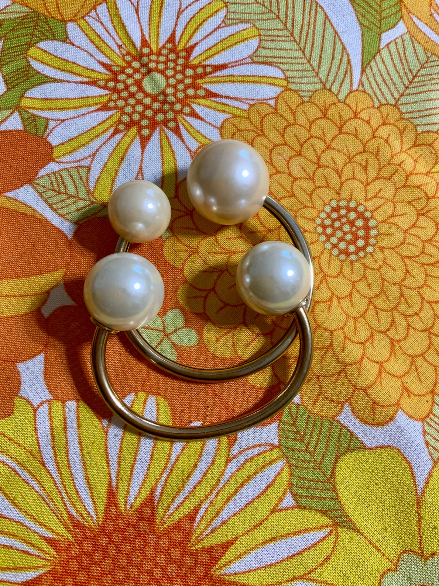 2 Bracelets rigides grosses perles Vintage 2000