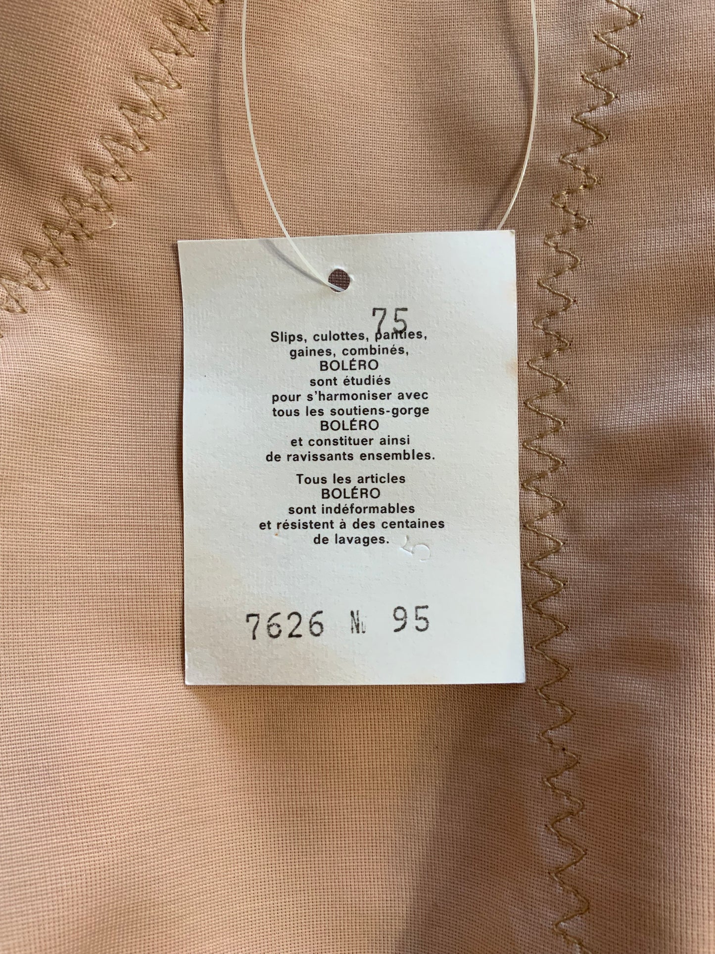 Adorable Panty Nude de la marque Boléro Deadstock 1970/80 France