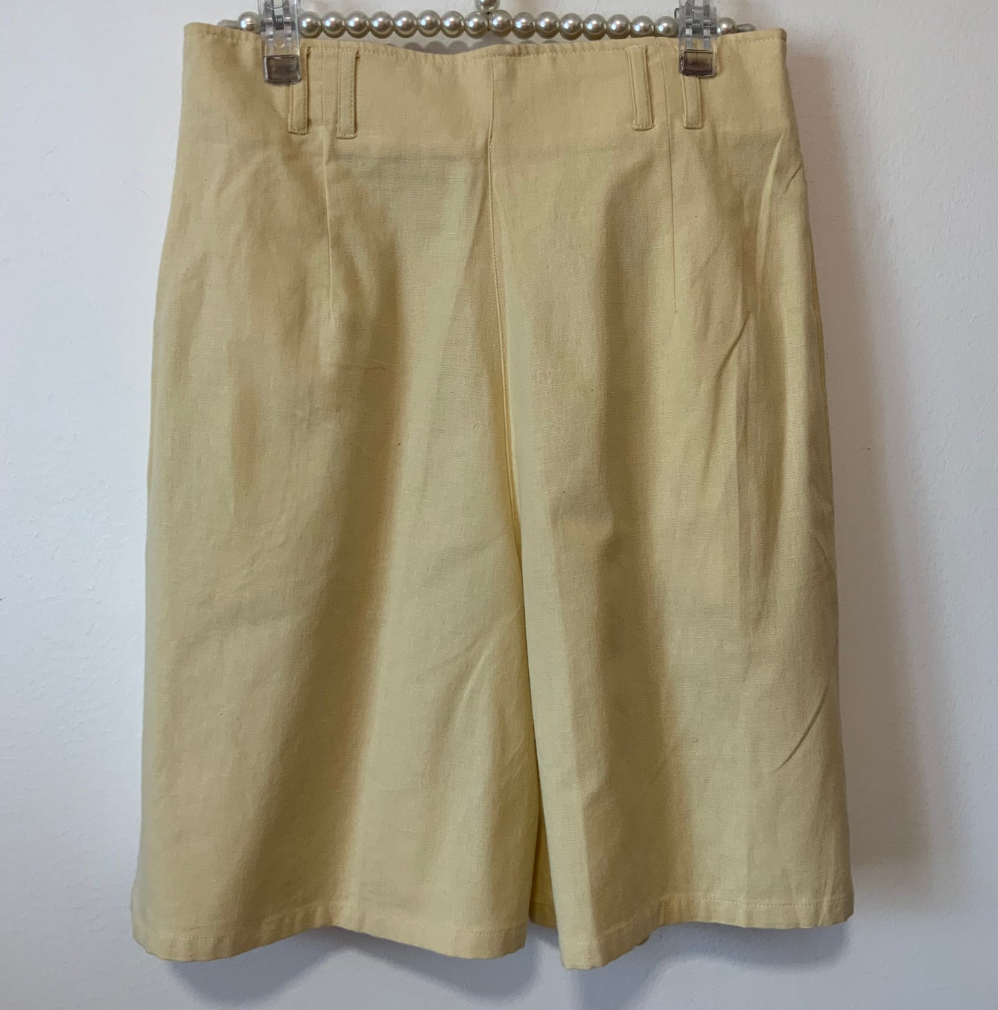 Superbe bermuda Taille haute et plus Vintage 1990 Écru