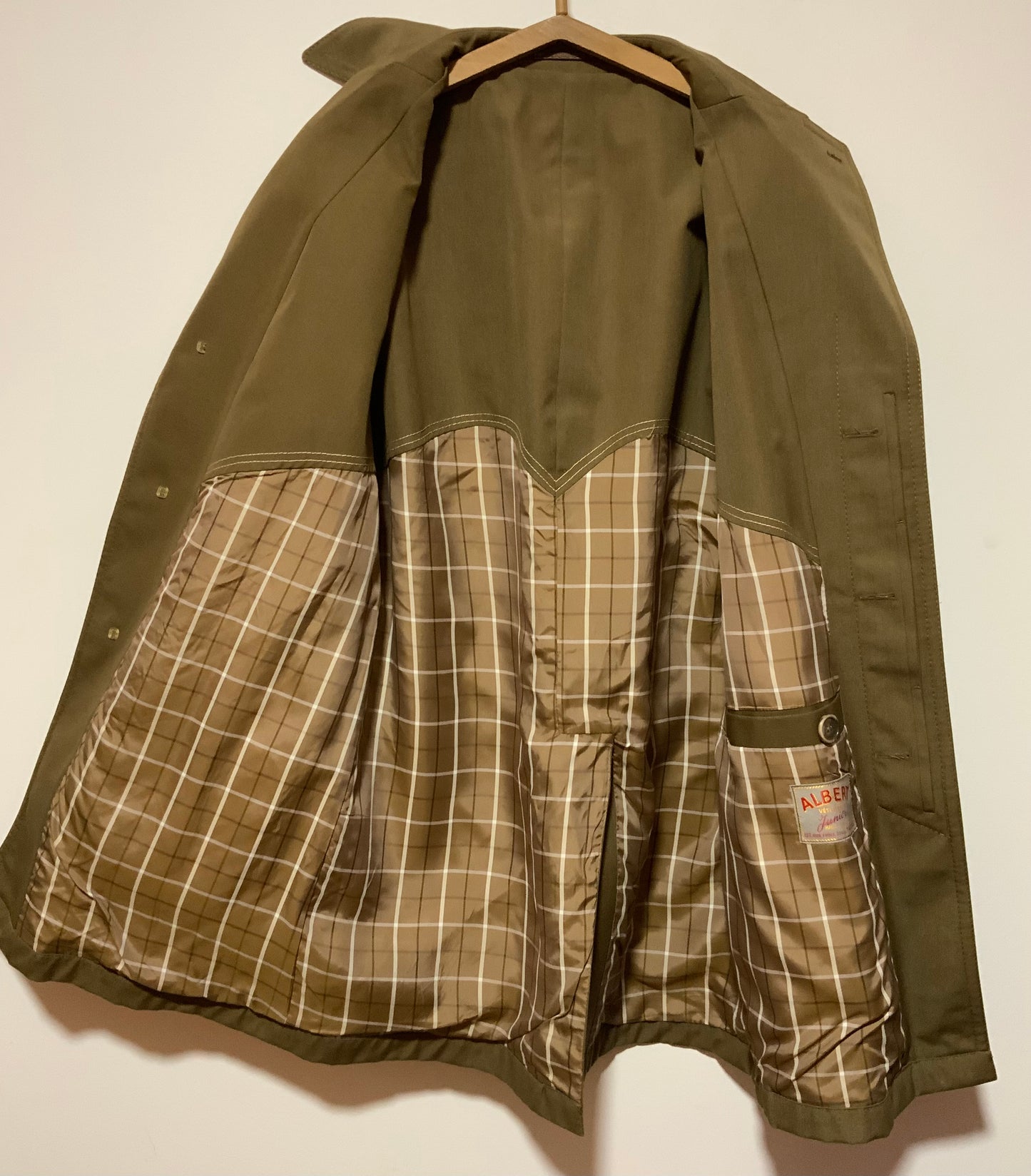Manteau Trench Marron Vintage 1970 France