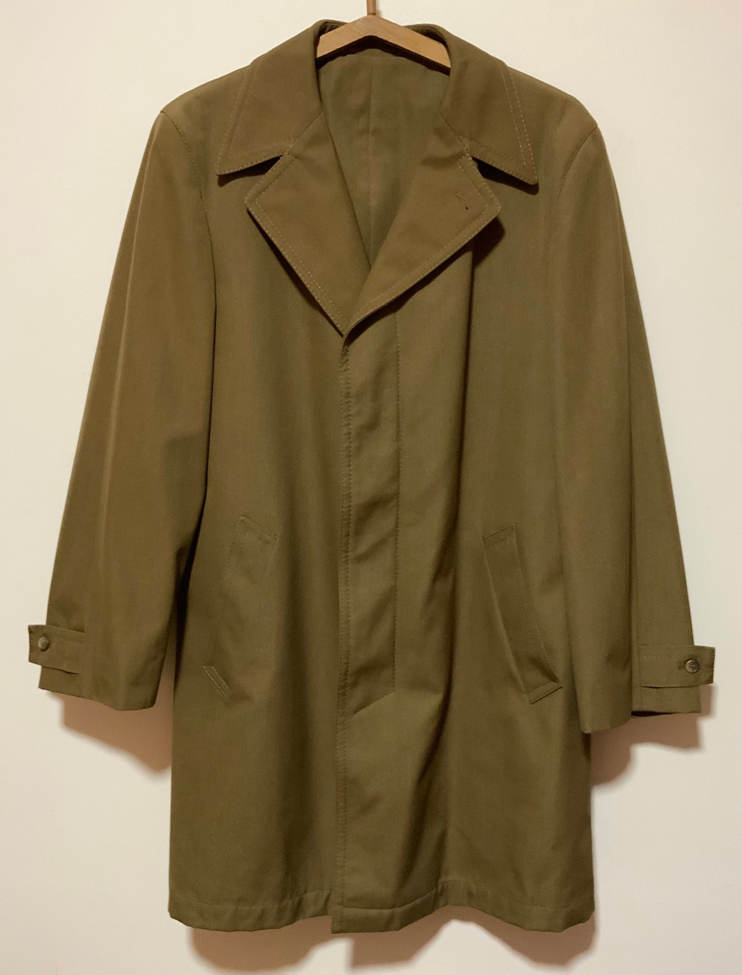 Manteau Trench Marron Vintage 1970 France
