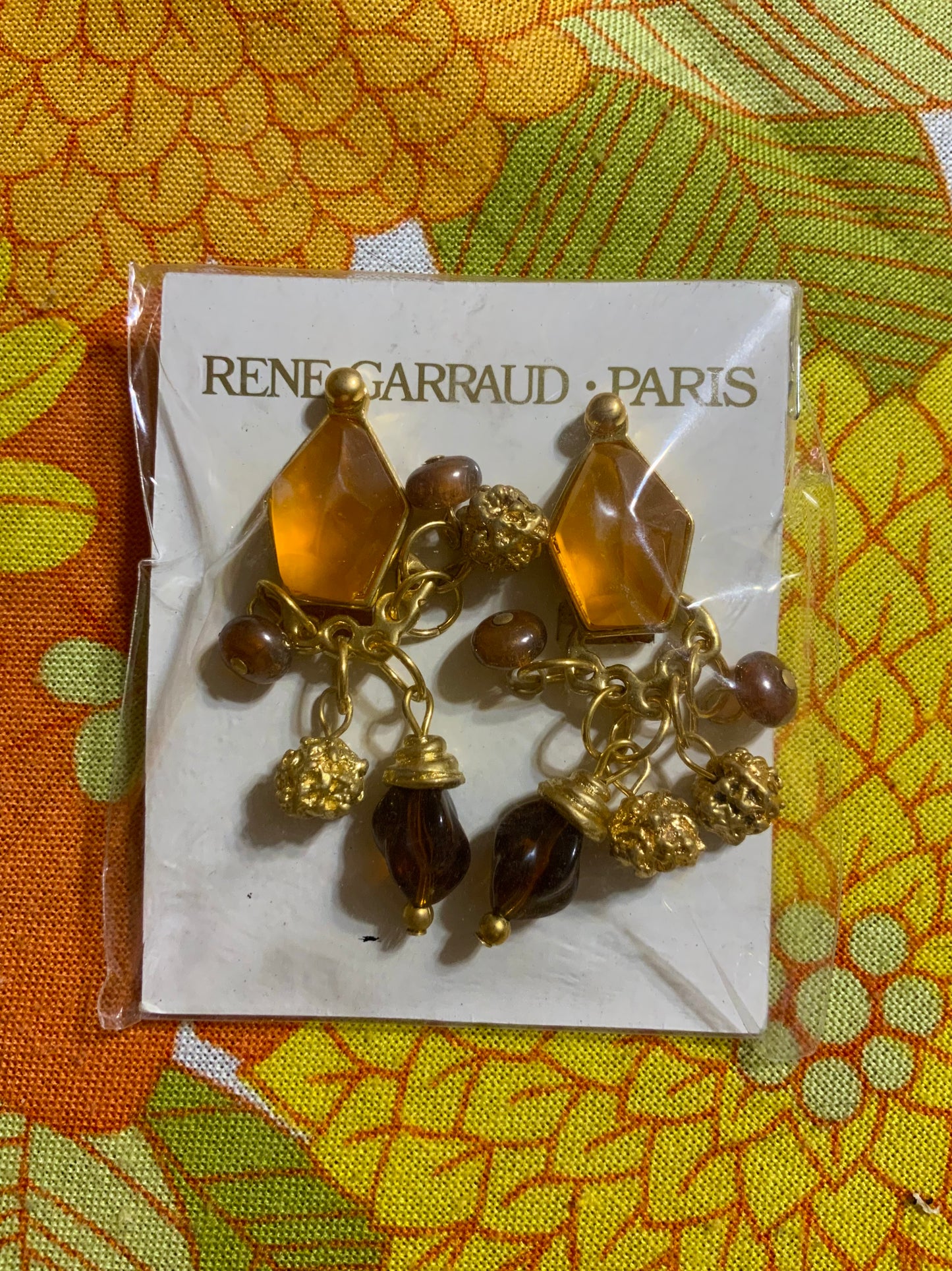 Boucles d’oreilles Vintage Haut de gamme René Garraud Paris Neuves