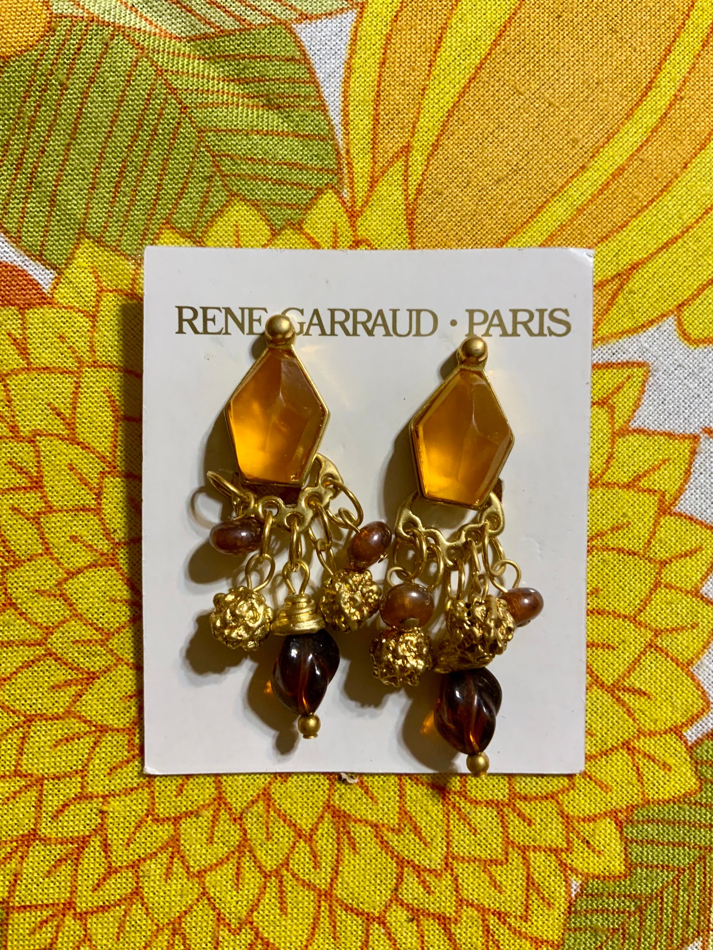 Boucles d’oreilles Vintage Haut de gamme René Garraud Paris Neuves