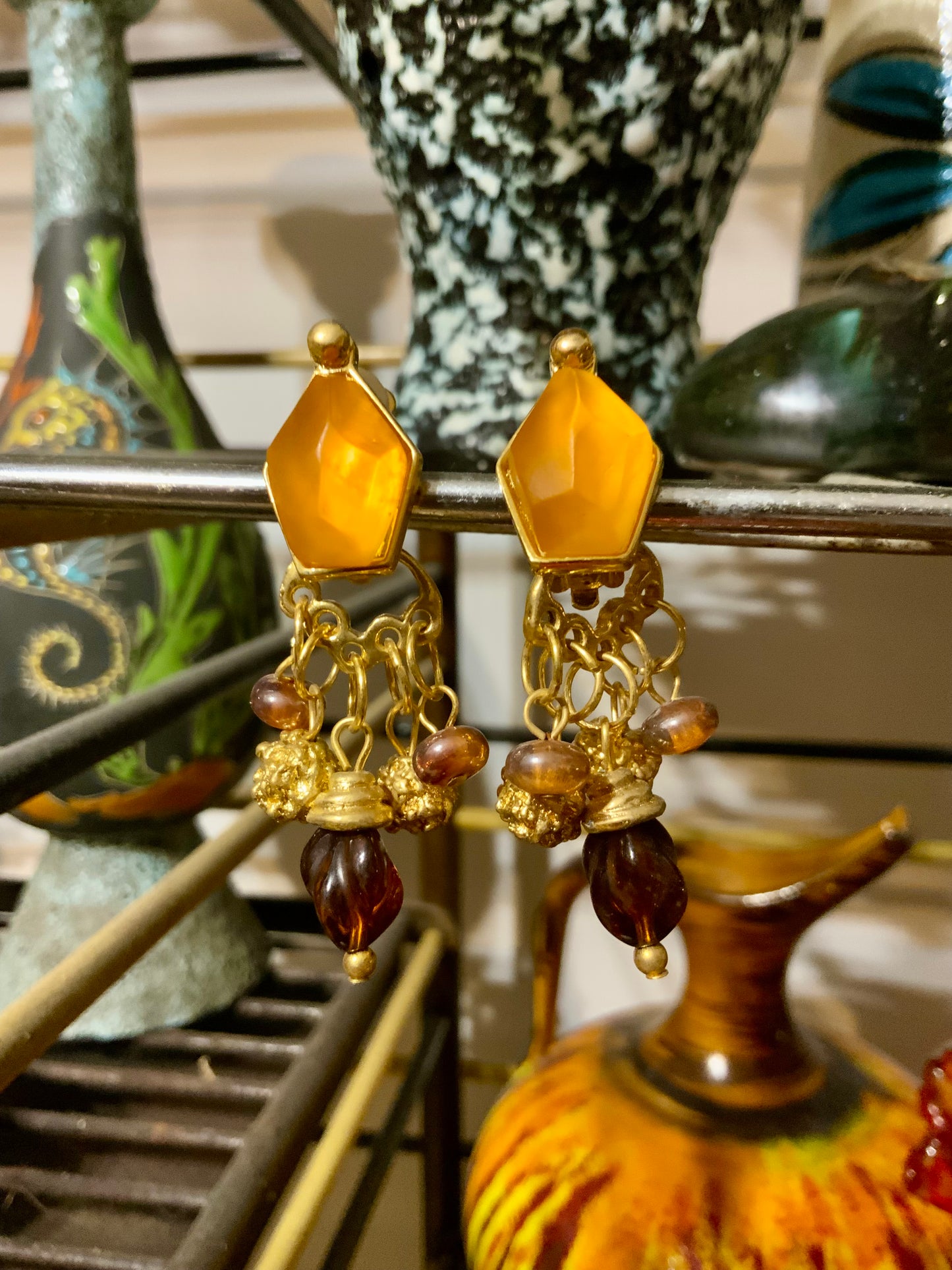 Boucles d’oreilles Vintage Haut de gamme René Garraud Paris Neuves