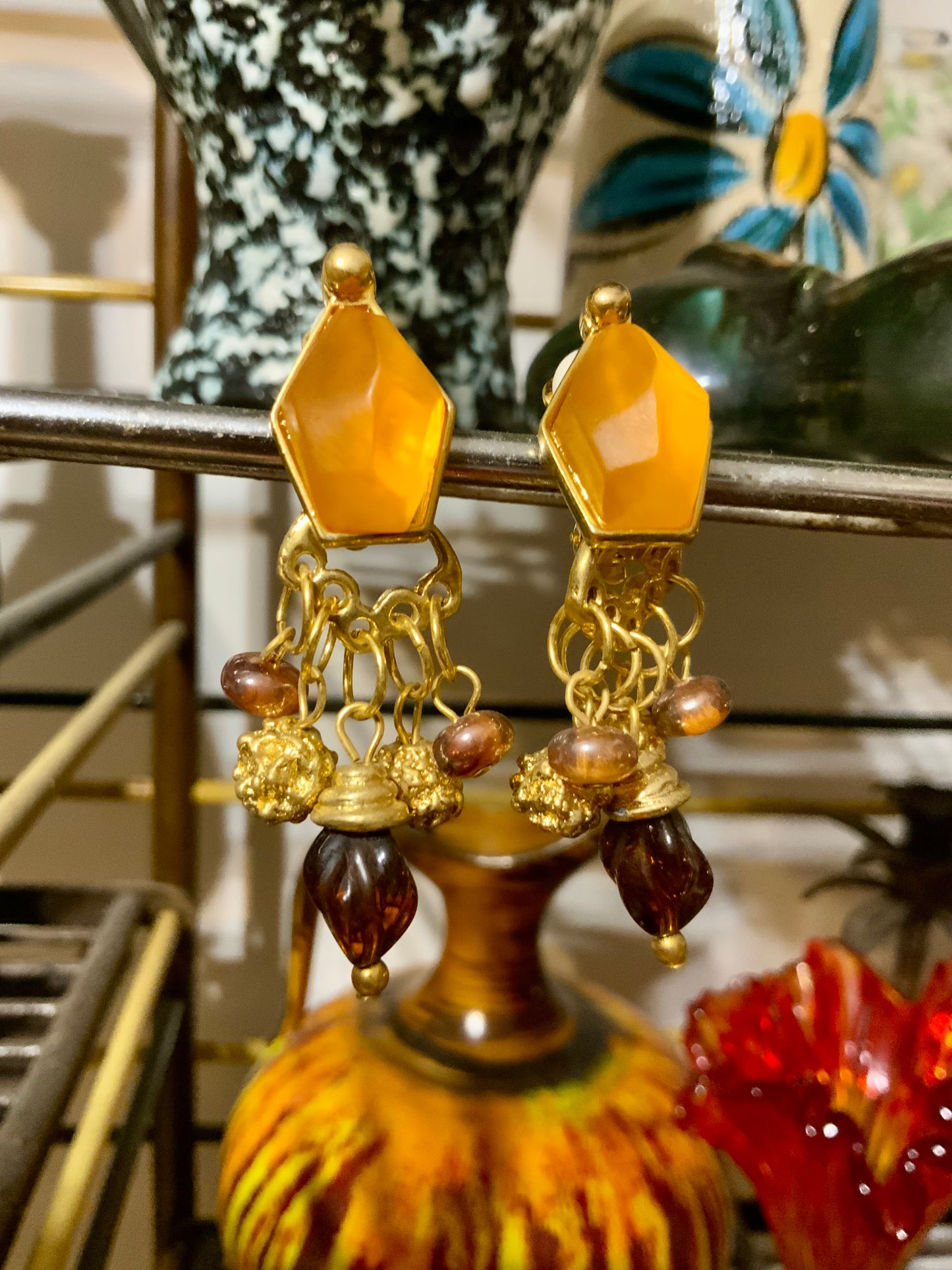 Boucles d’oreilles Vintage Haut de gamme René Garraud Paris Neuves