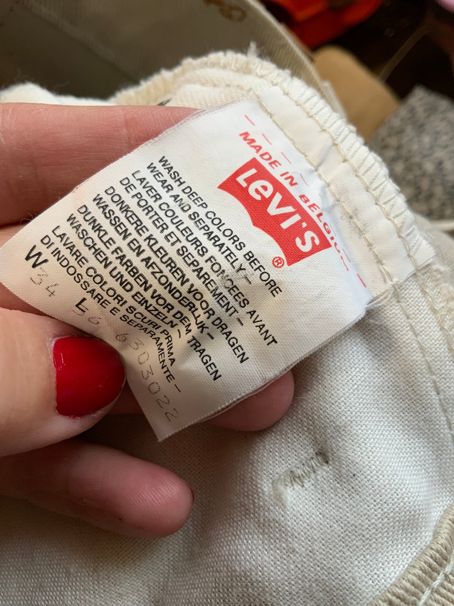 Pantalon Jean Levi’s Beige 630 Supertwill Vintage 90s