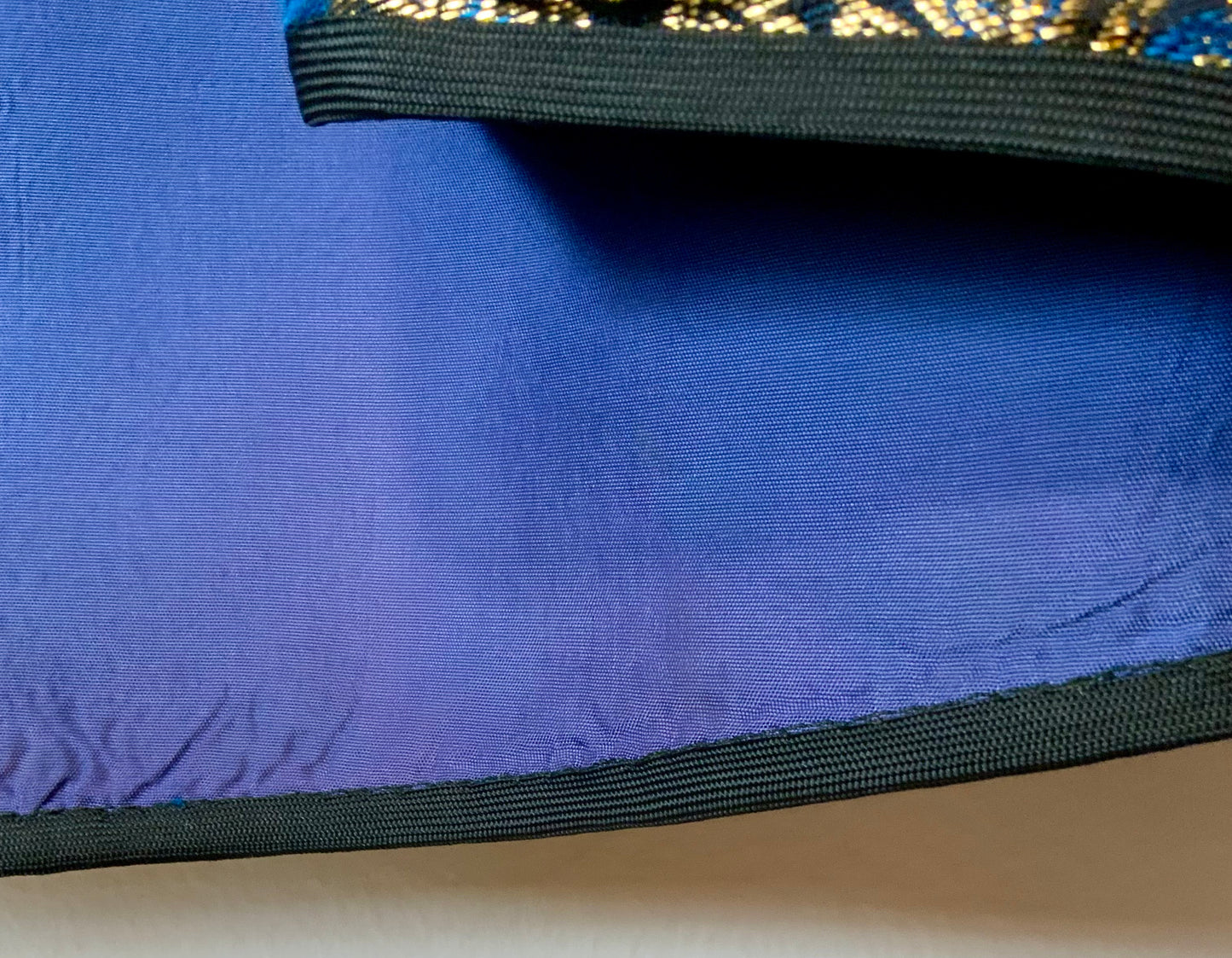 Veste effet Cape en Lurex création vintage fait main