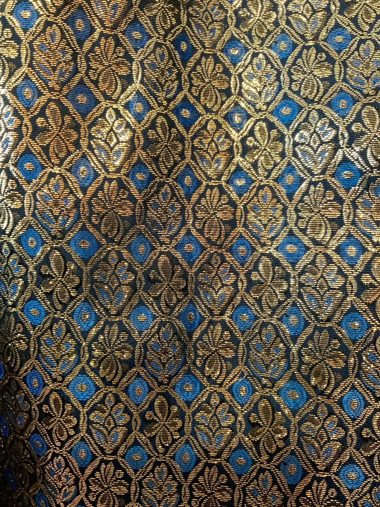 Veste effet Cape en Lurex création vintage fait main