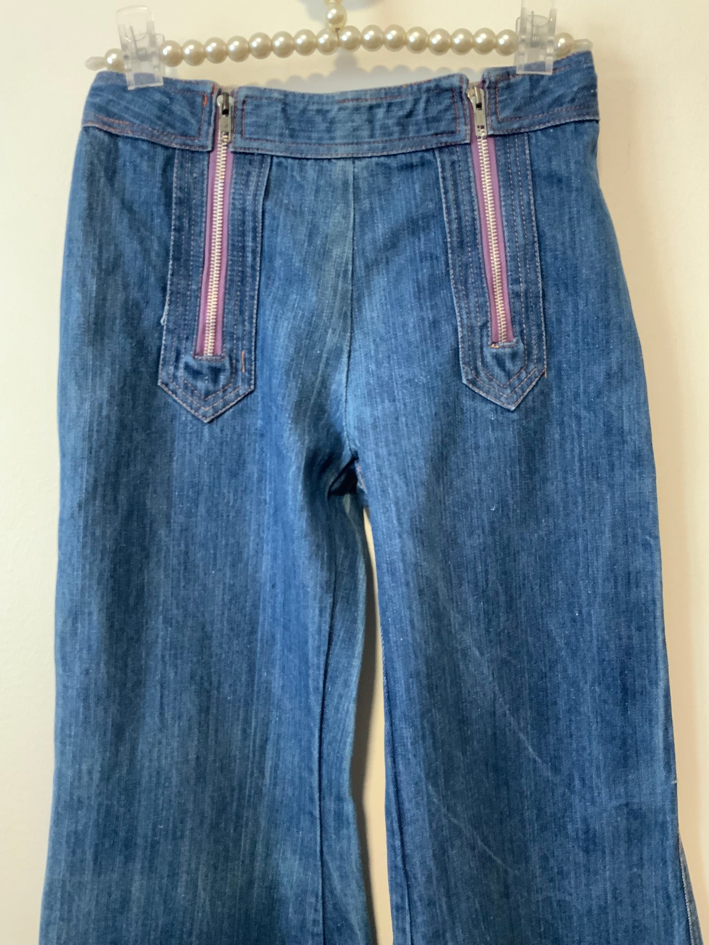 Sublime Jean Pattes d’éléphant 1970 Deadstock Modèle Elvis 1975