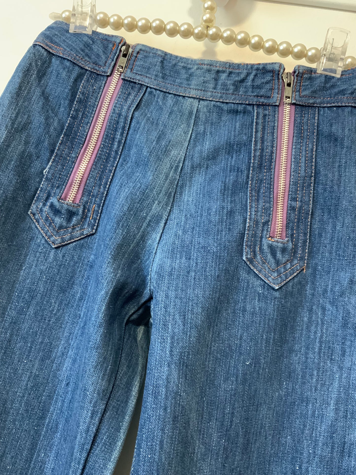 Sublime Jean Pattes d’éléphant 1970 Deadstock Modèle Elvis 1975