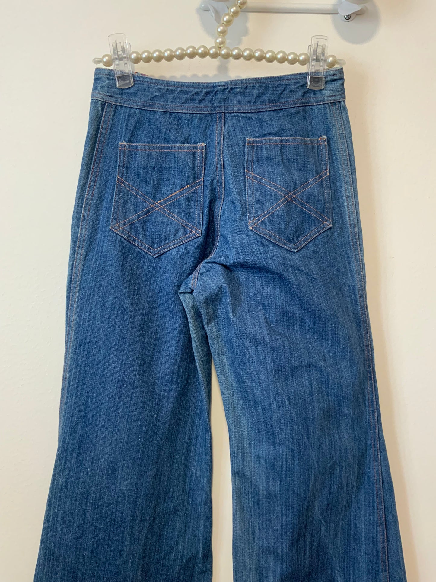 Sublime Jean Pattes d’éléphant 1970 Deadstock Modèle Elvis 1975
