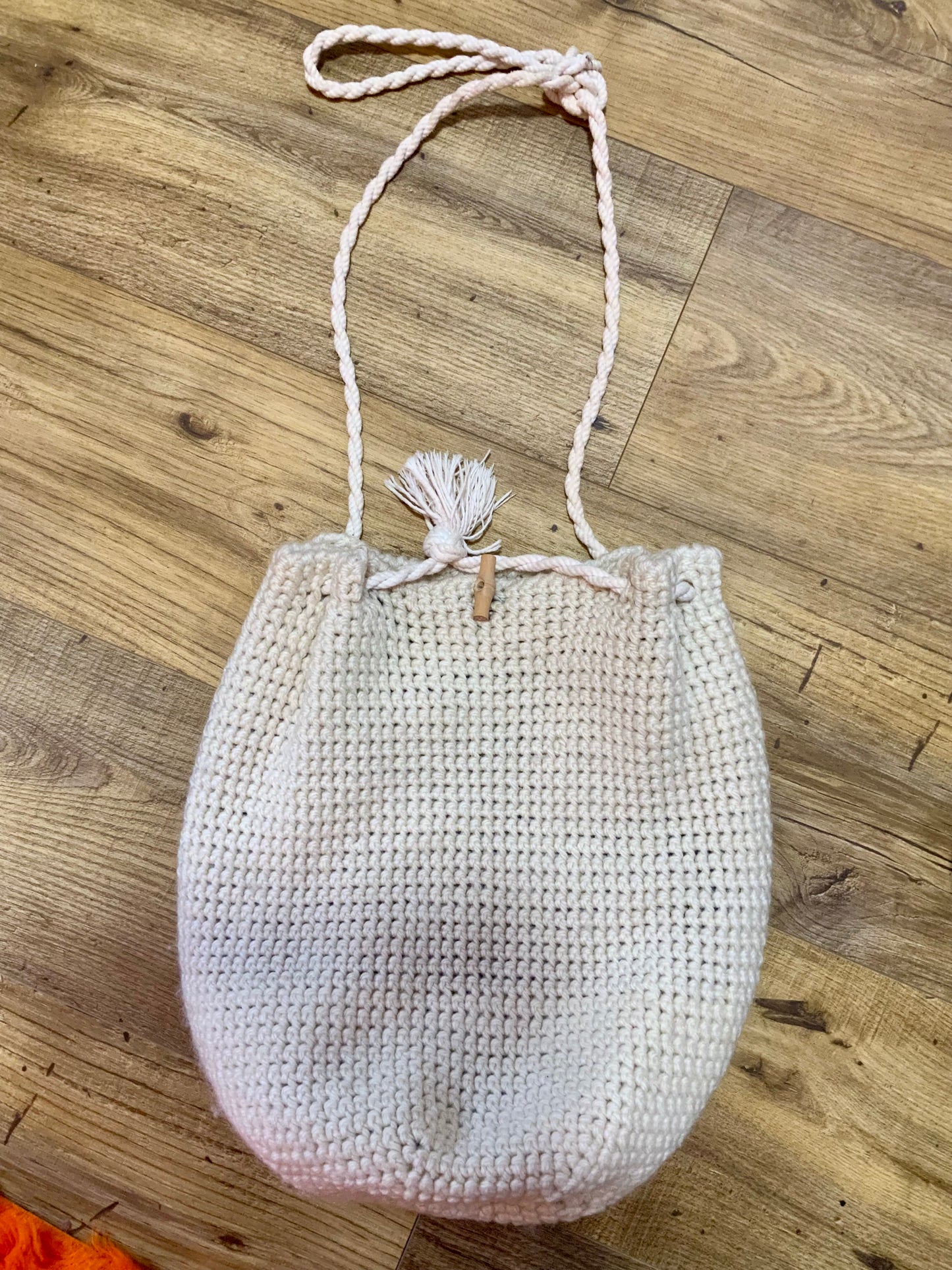 Sac à main bourse en laine Vintage 1980 Bohème
