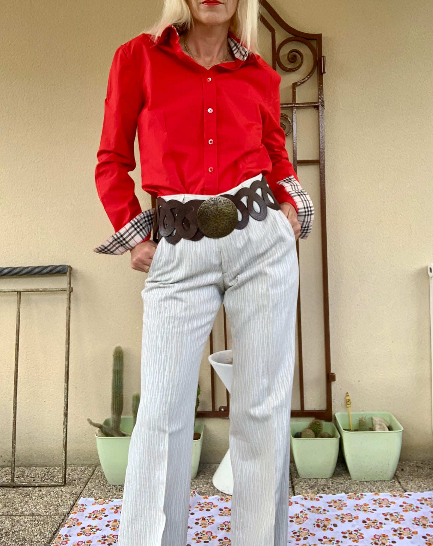 Pantalon pattes d’éléphant Vintage 1970 Chic