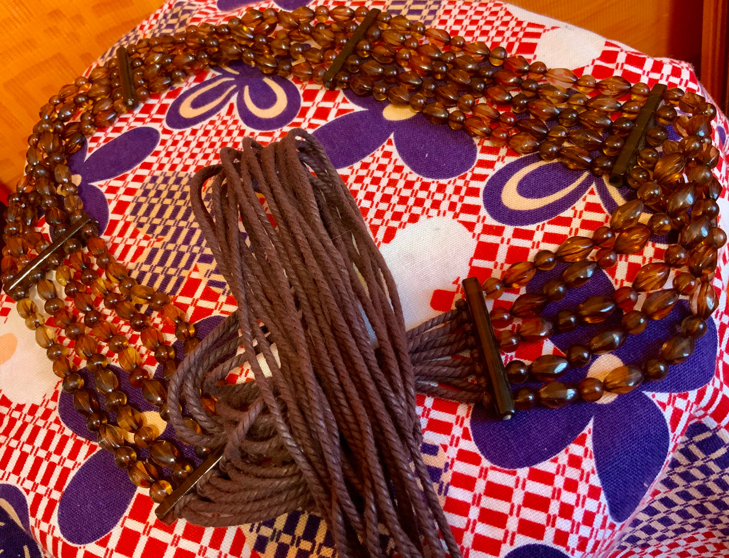 Ceinture Perles 4 Rangs Vintage 1990