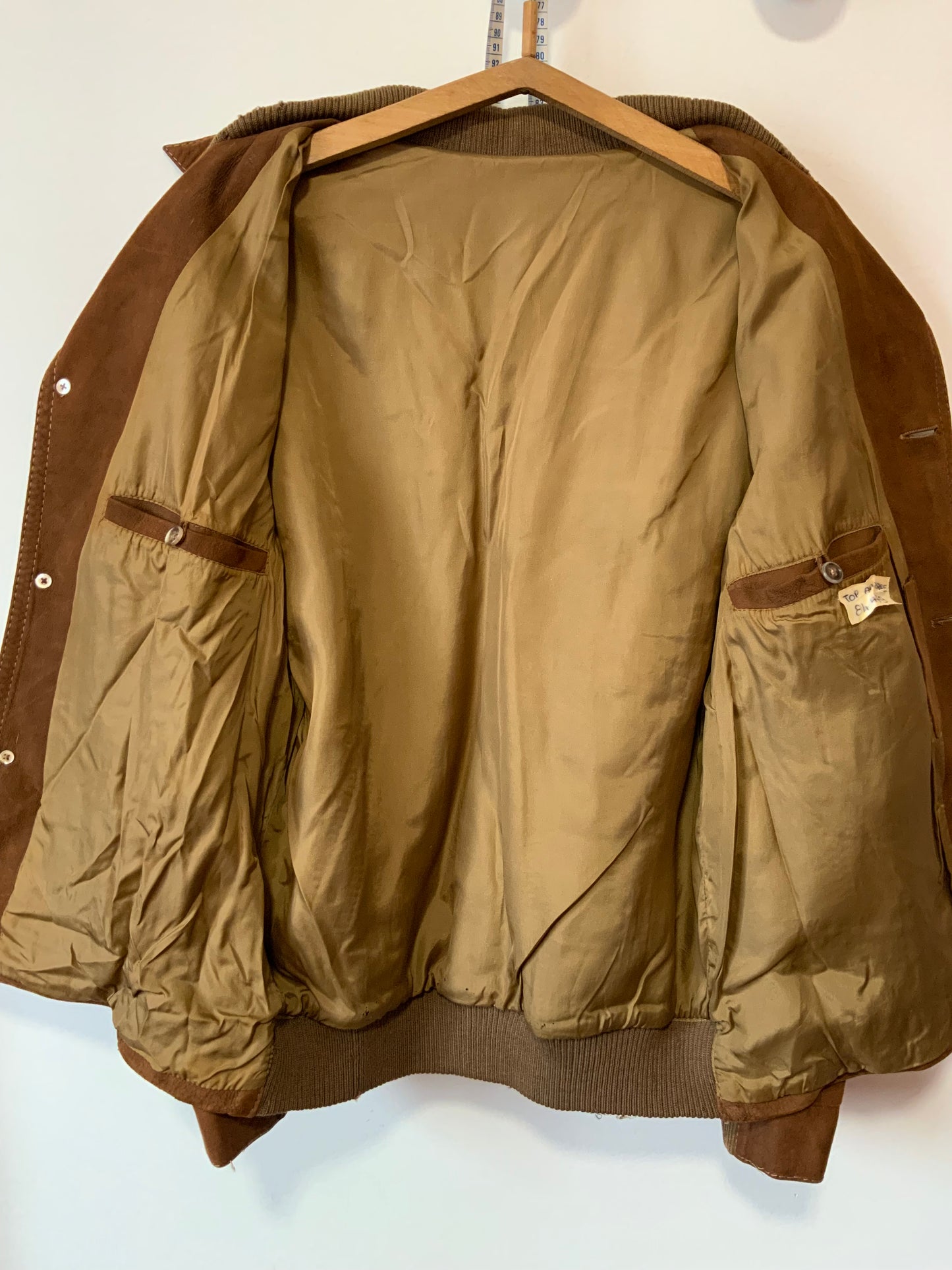 Blouson Daim Camel Vintage