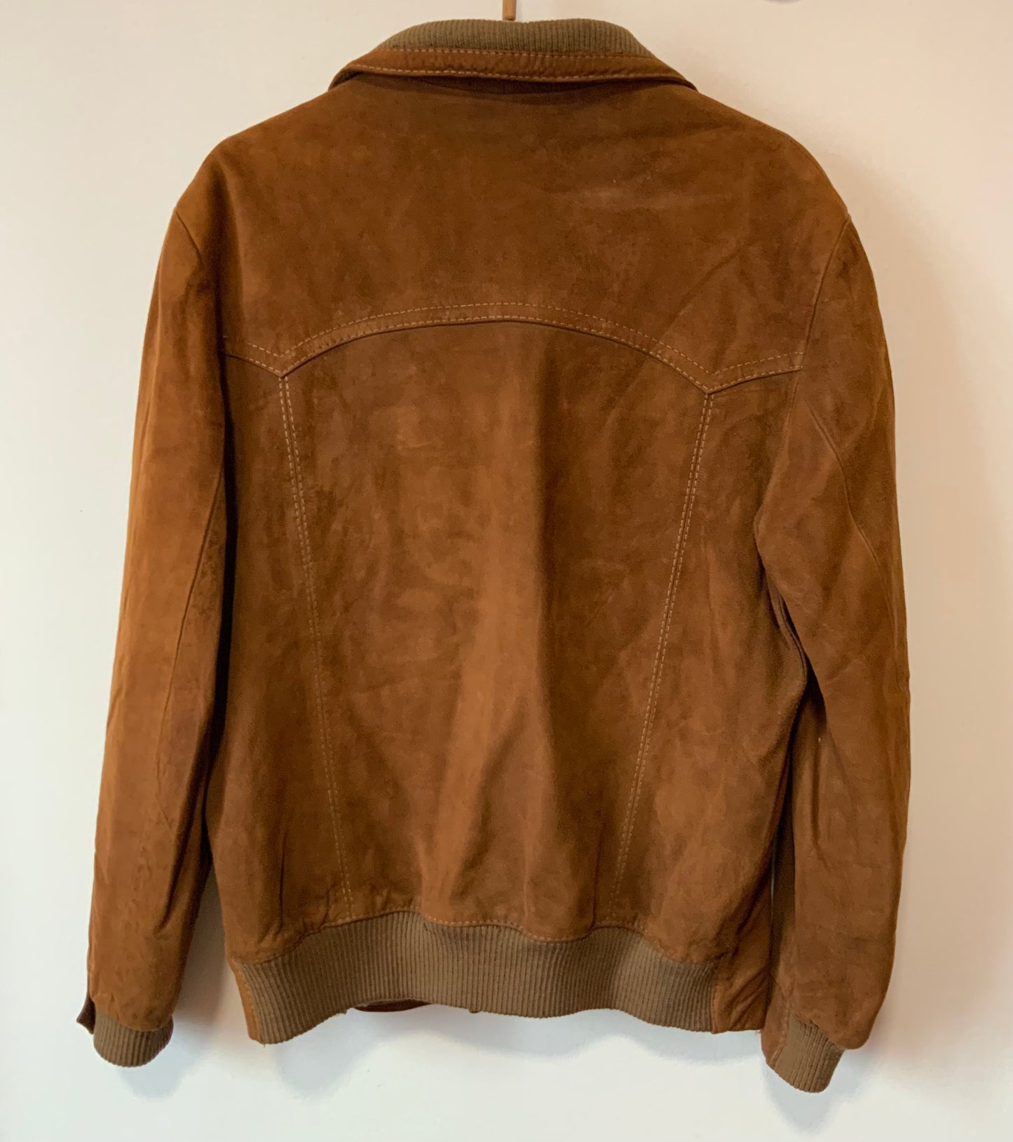 Blouson Daim Camel Vintage