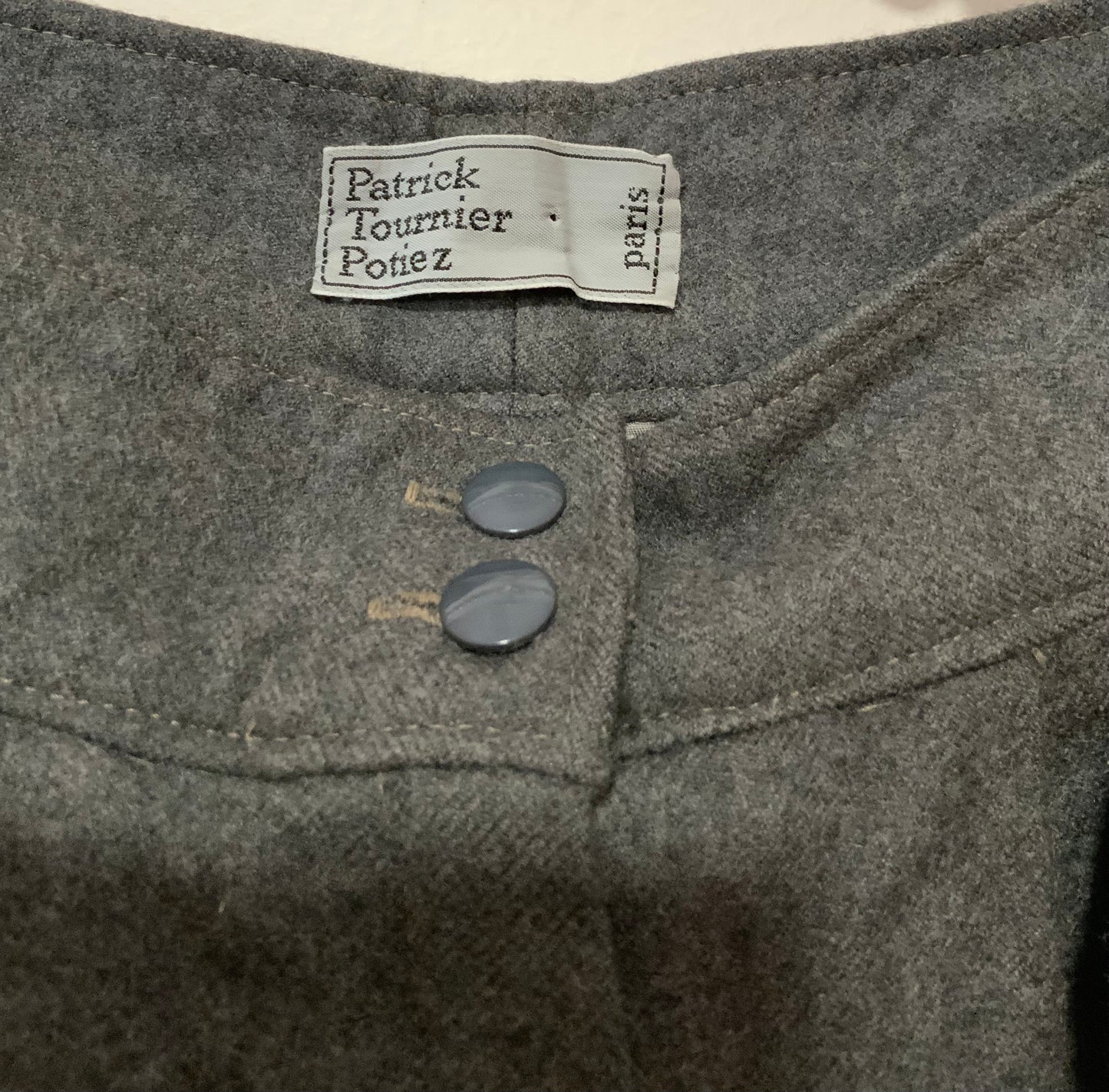 Pantalon 1980 Vintage A pinces Élégance France pure laine