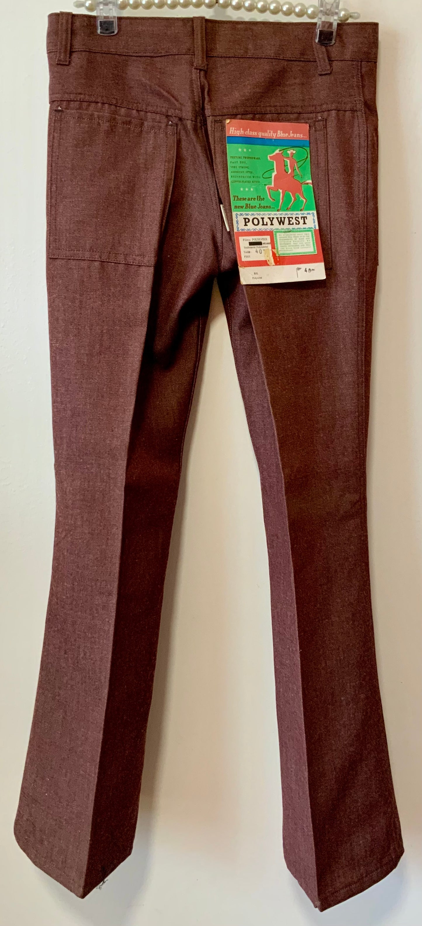 Pantalon Authentique Pattes d’éléphant Vintage Neuf Seventies 70’s Denim