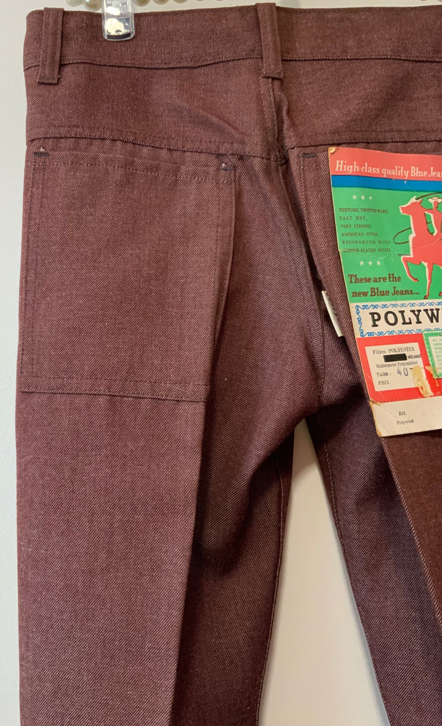 Pantalon Authentique Pattes d’éléphant Vintage Neuf Seventies 70’s Denim
