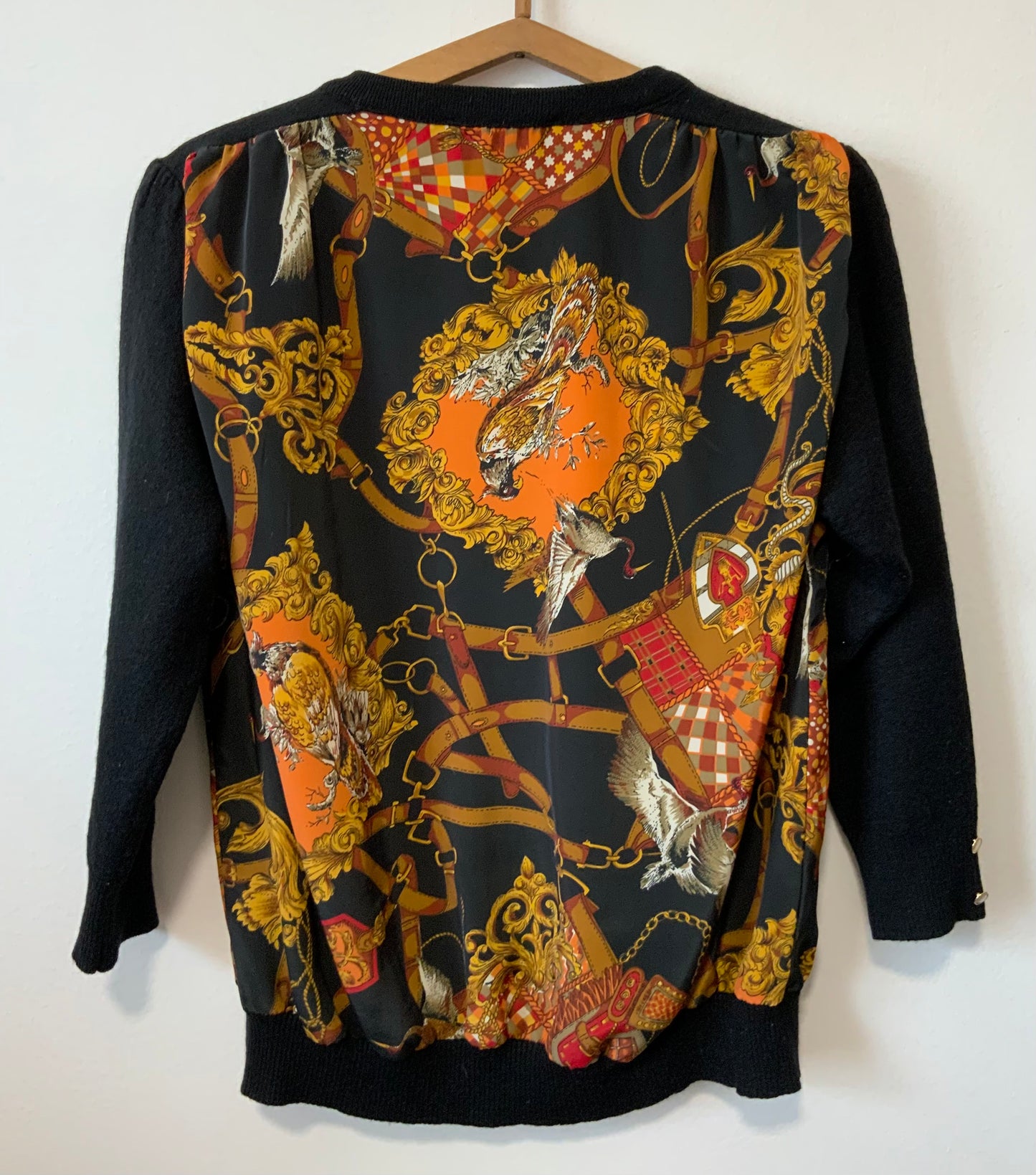 Pull Gilet voile Motifs Nathalie Andersen Vintage Chic