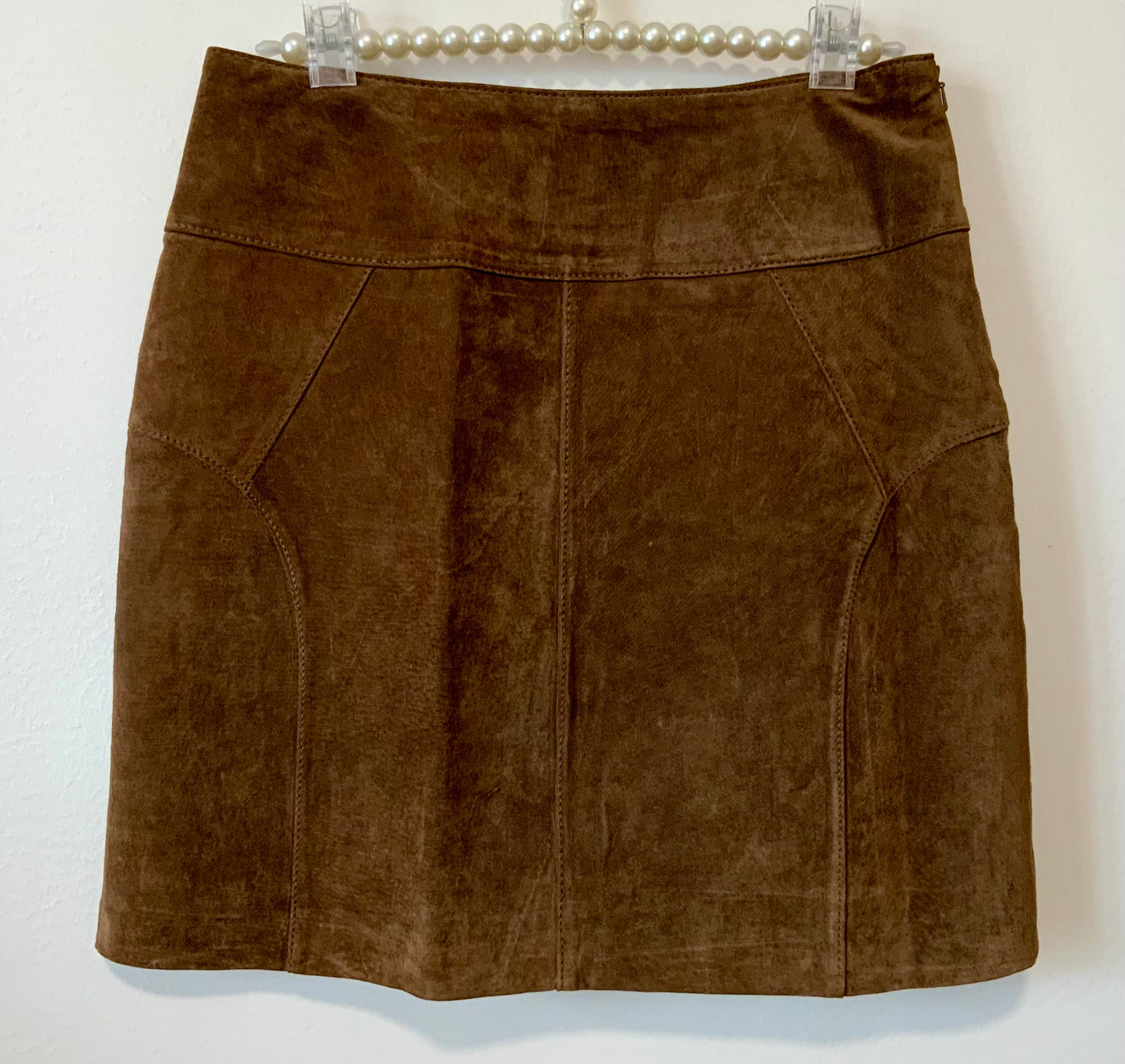 Jupe courte Daim Marron Vintage 1990