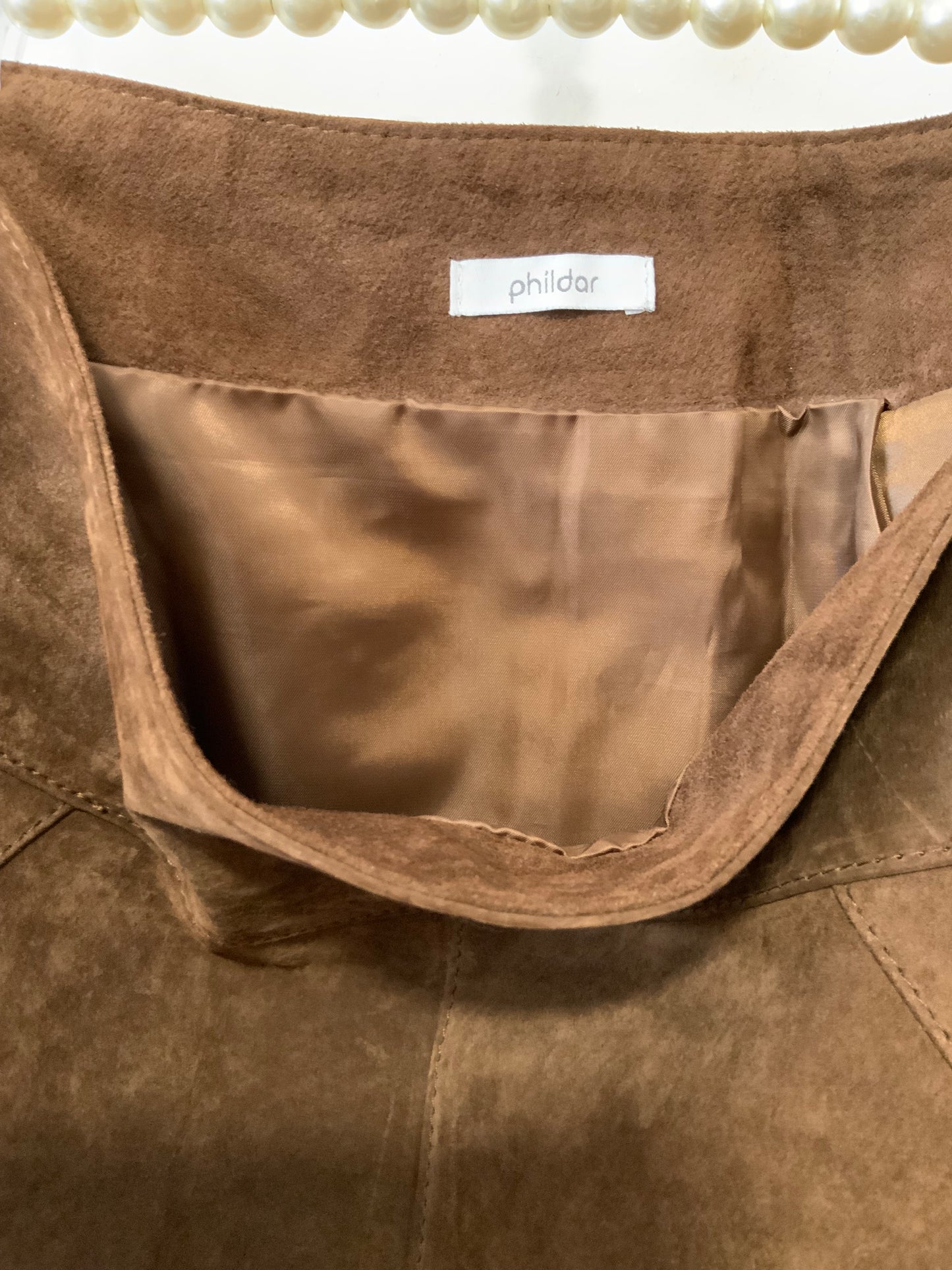 Jupe courte Daim Marron Vintage 1990