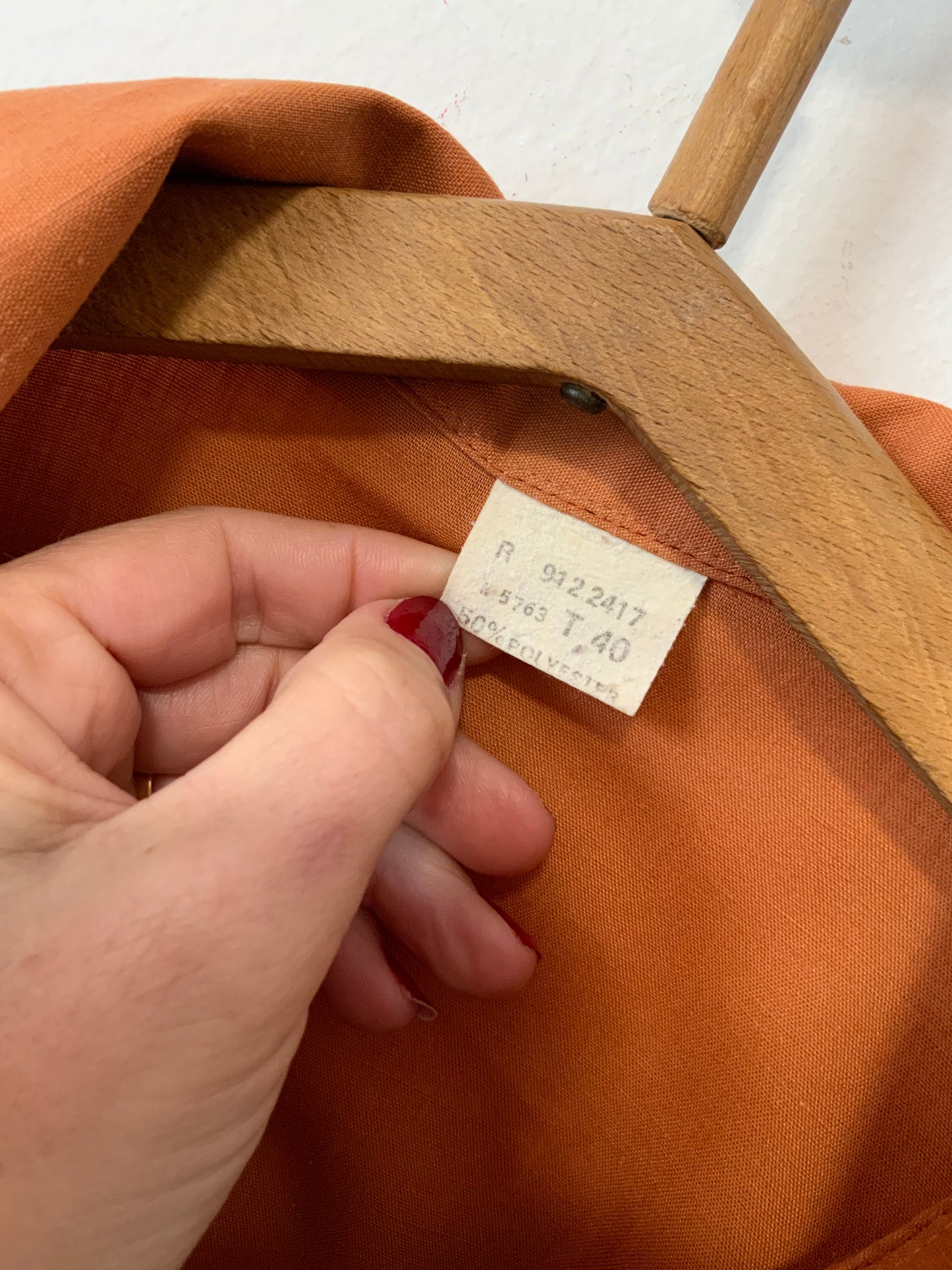 Chemise Vintage Coton Chic Pelle à tartes 1970/80 France