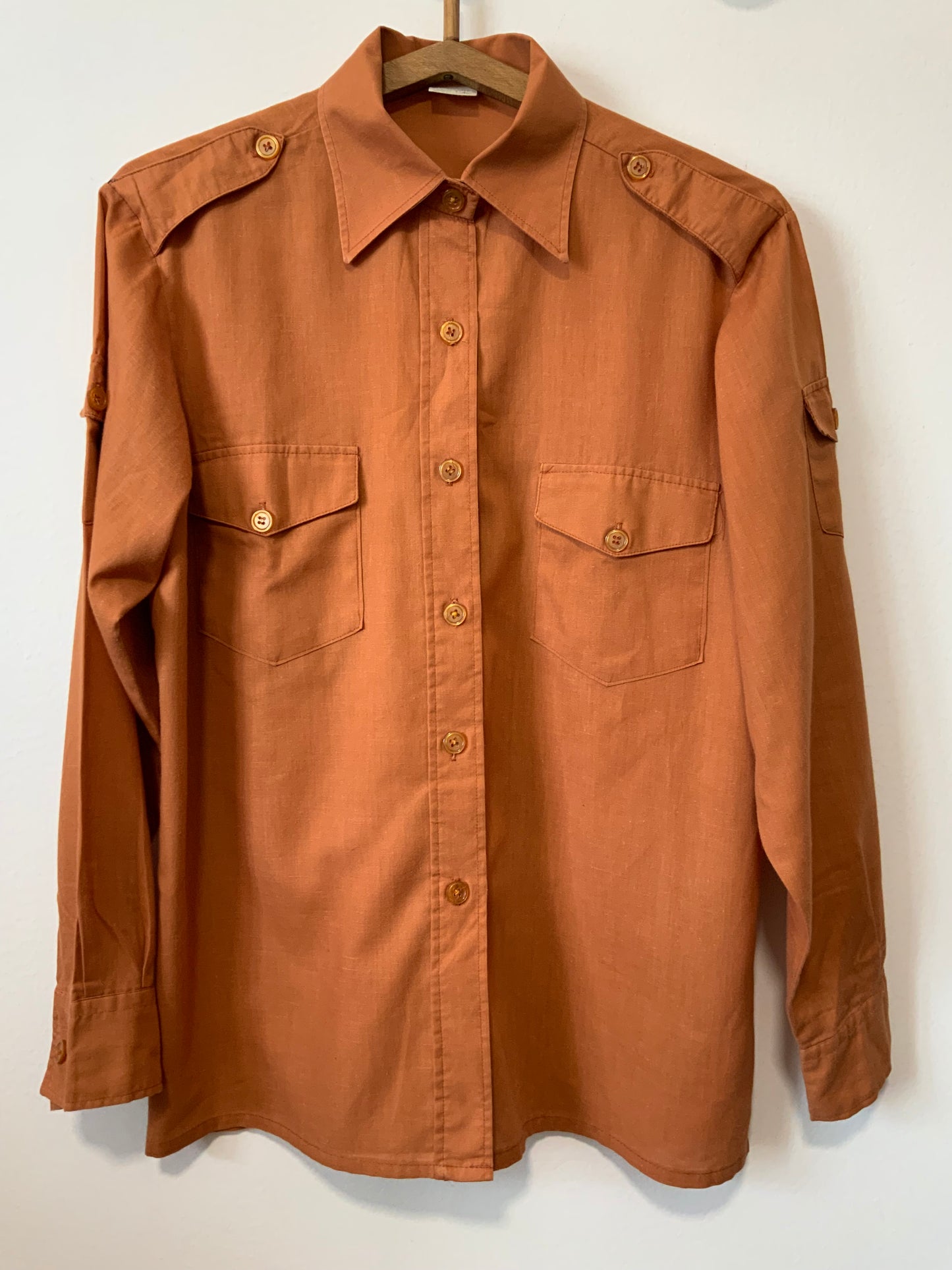 Chemise Vintage Coton Chic Pelle à tartes 1970/80 France