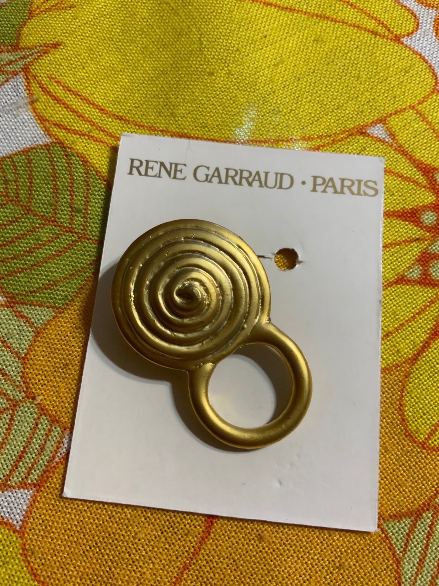 Broche René Garraud Neuve Deadstock Haut de gamme Bijou Vintage