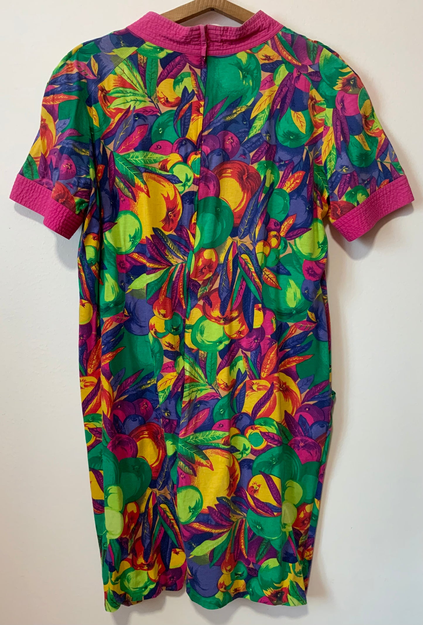 Robe à fleurs Vintage 1980 Rose Creation Confection