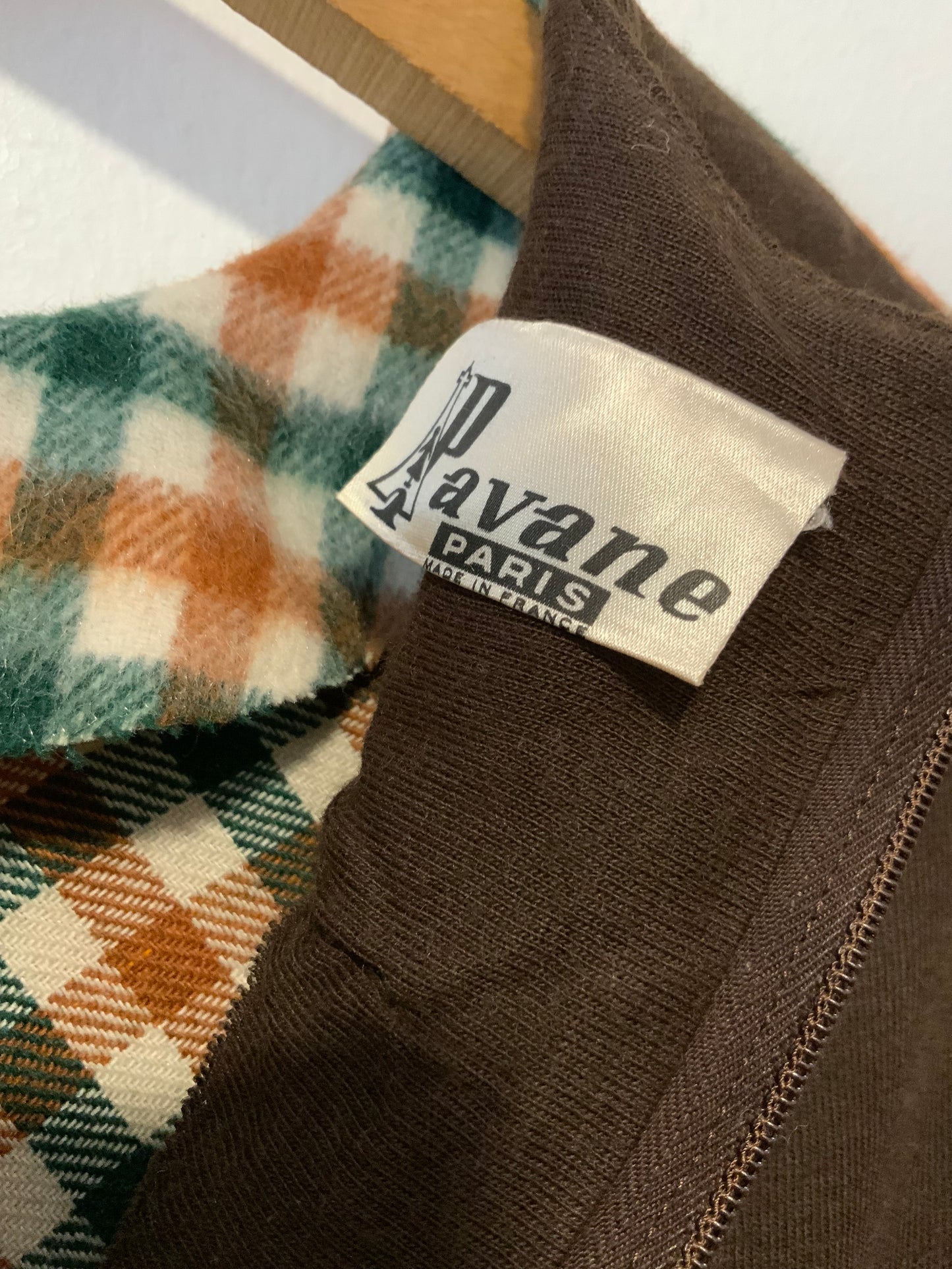 Robe Carreaux Originale Vintage 1970 Seventies France