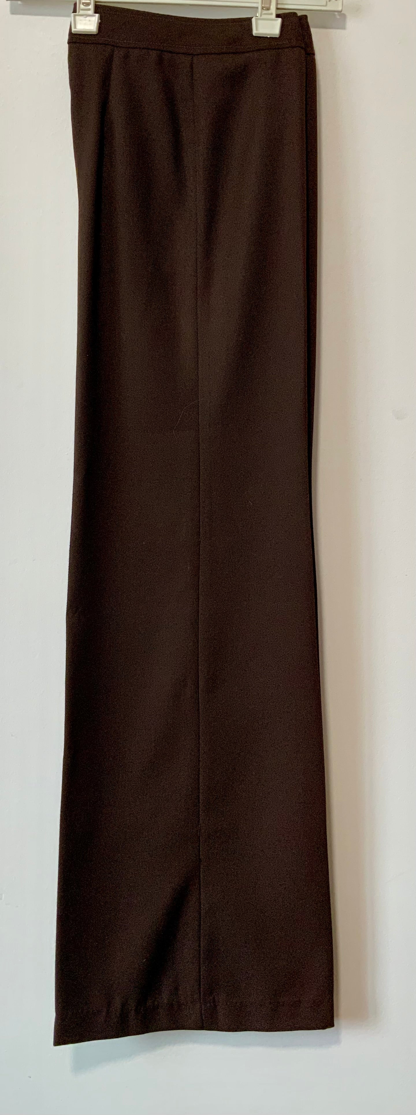 Pantalon Pattes d’elephant Flare Chocolat Vintage Tergal 1970 Deadstock