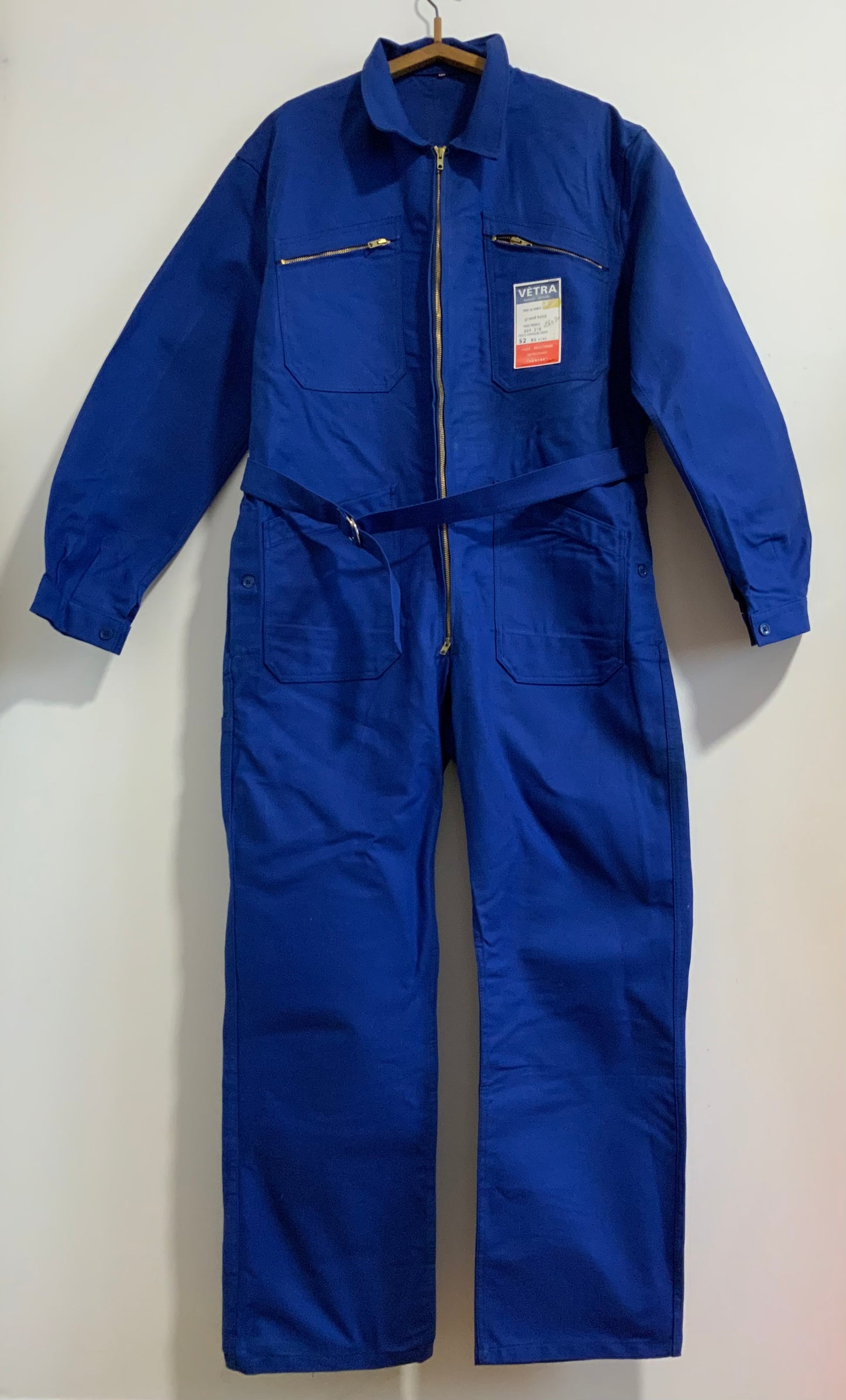 Combinaison Bleu de travail Neuve Deadstock 1970/80 Avec Ceinture